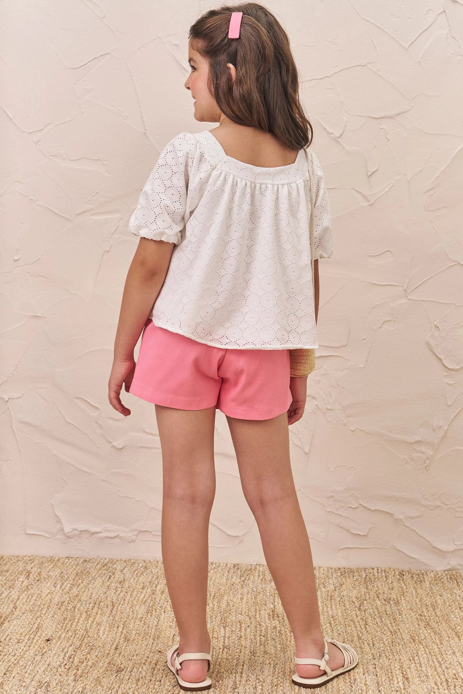 Short Saia em Sarja Onix com Elastano 74313 Infanti