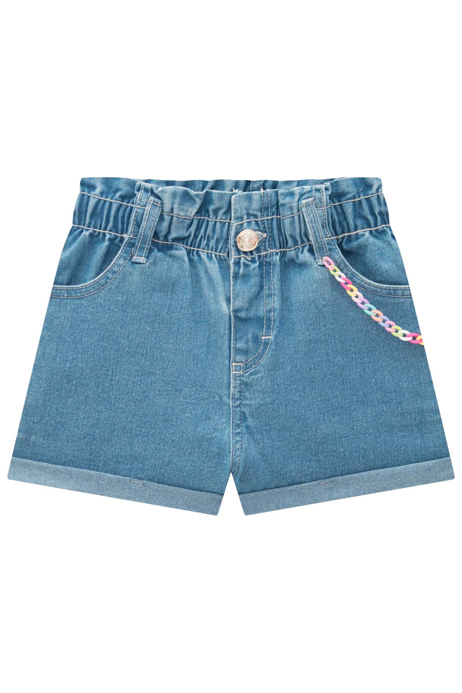 Shorts em Jeans Bellini com Elastano 75682 Infanti