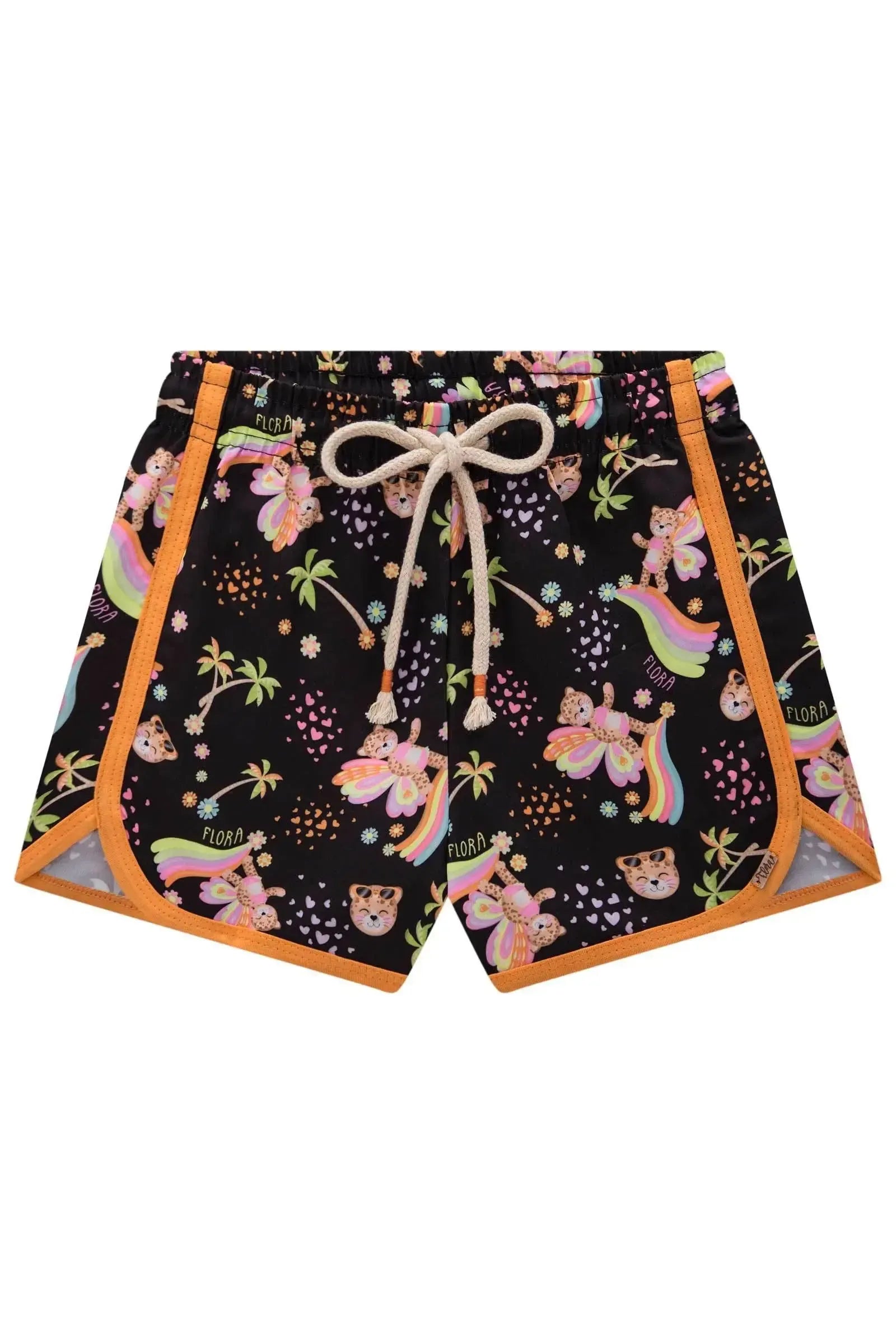 Shorts em Nylon Bora 82936 Infanti Infantil Menina