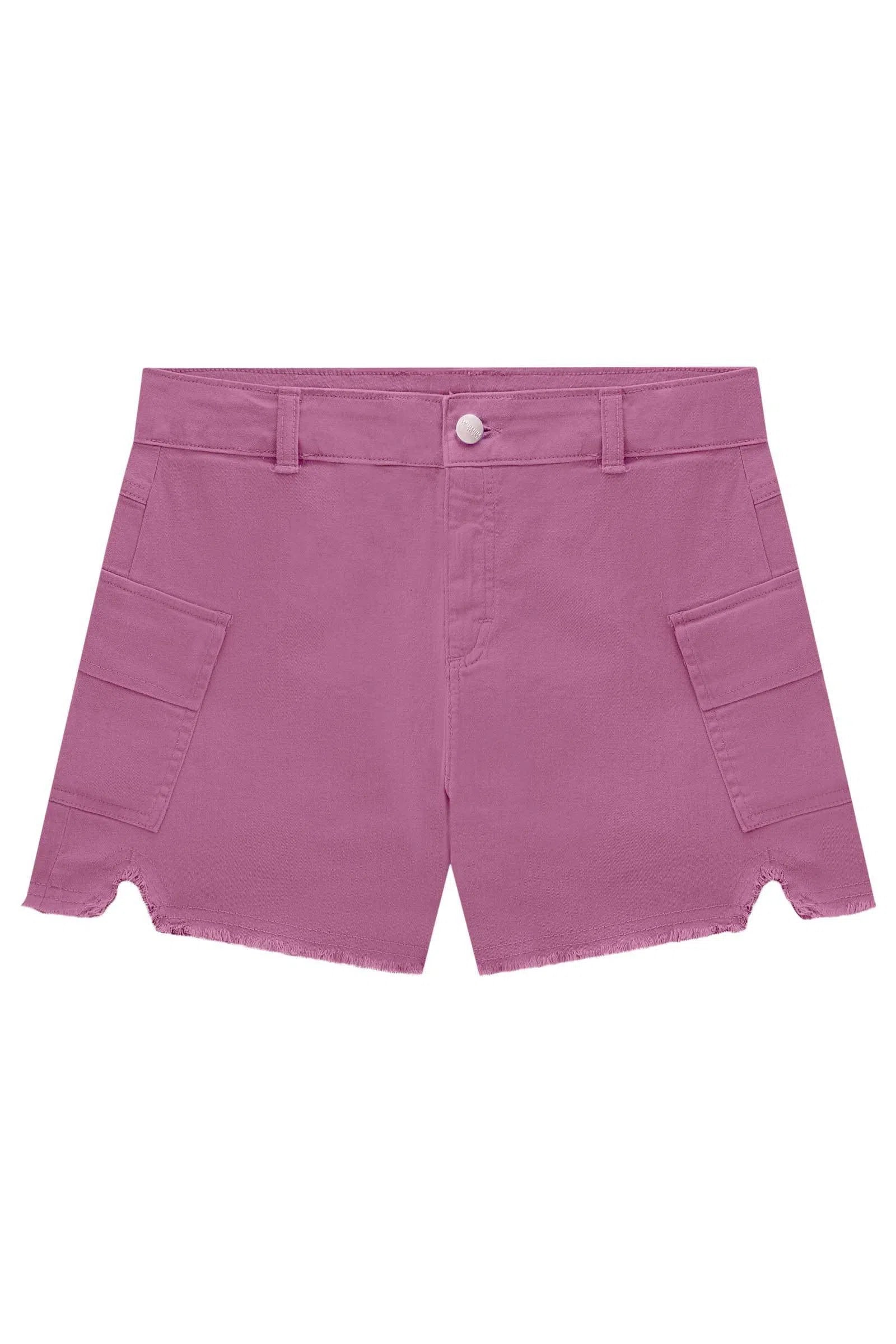 Shorts em Sarja com Elastano 74262 Lilimoon