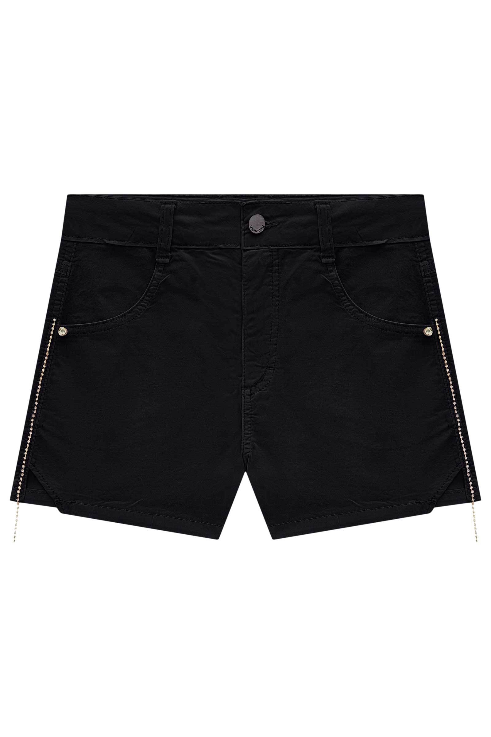 Shorts em Sarja com Elastano 75046 Vic&Vicky