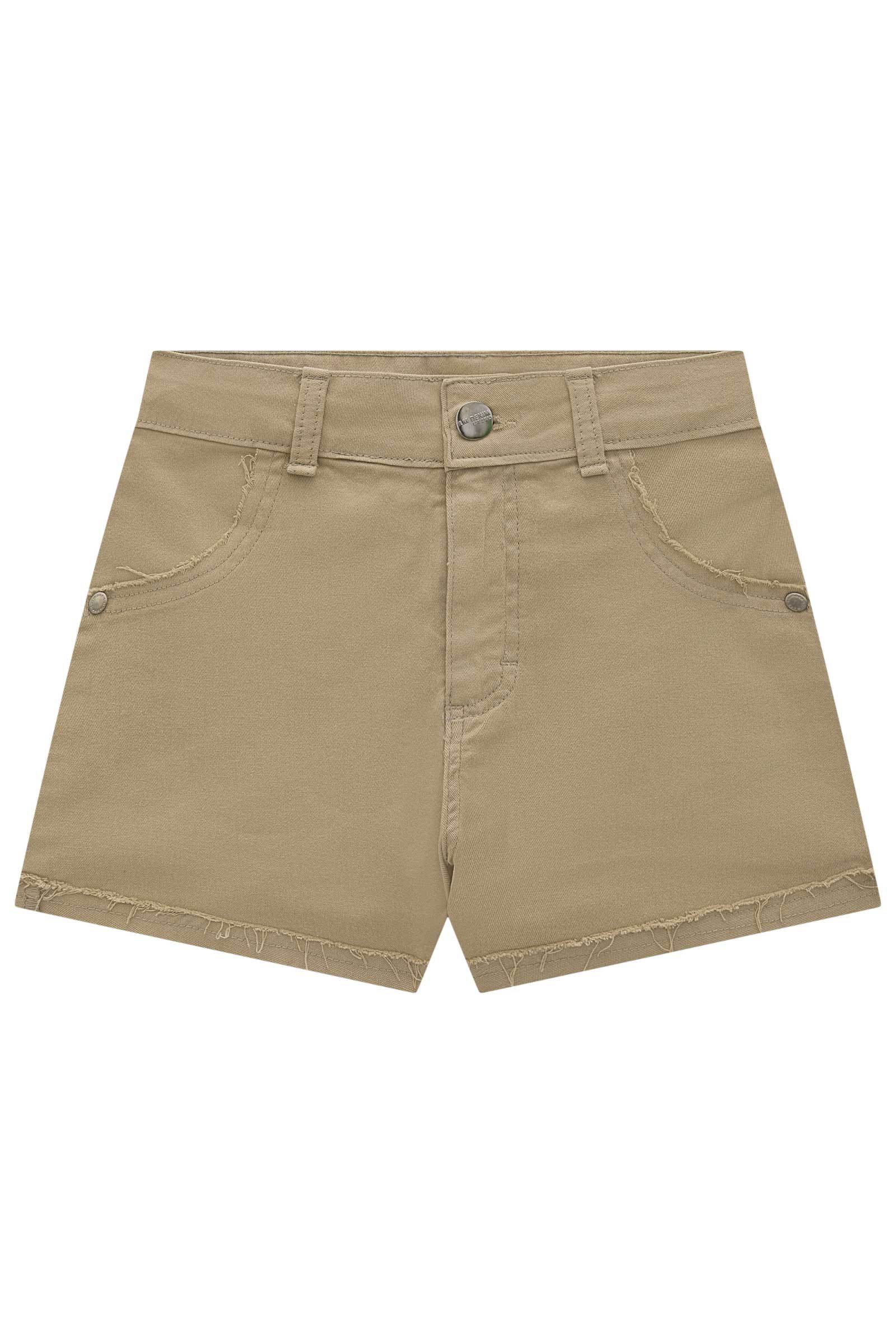 Shorts em Sarja com Elastano 77170 Lilimoon