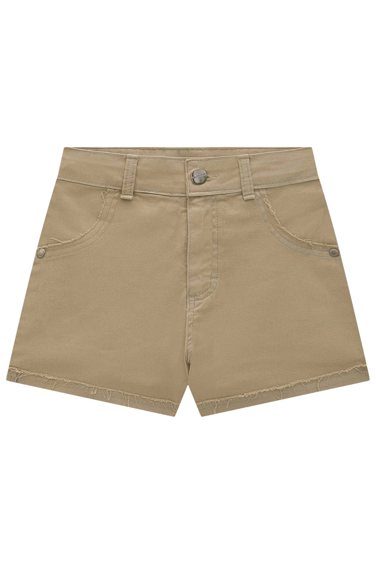 Shorts em Sarja com Elastano 77170 Lilimoon