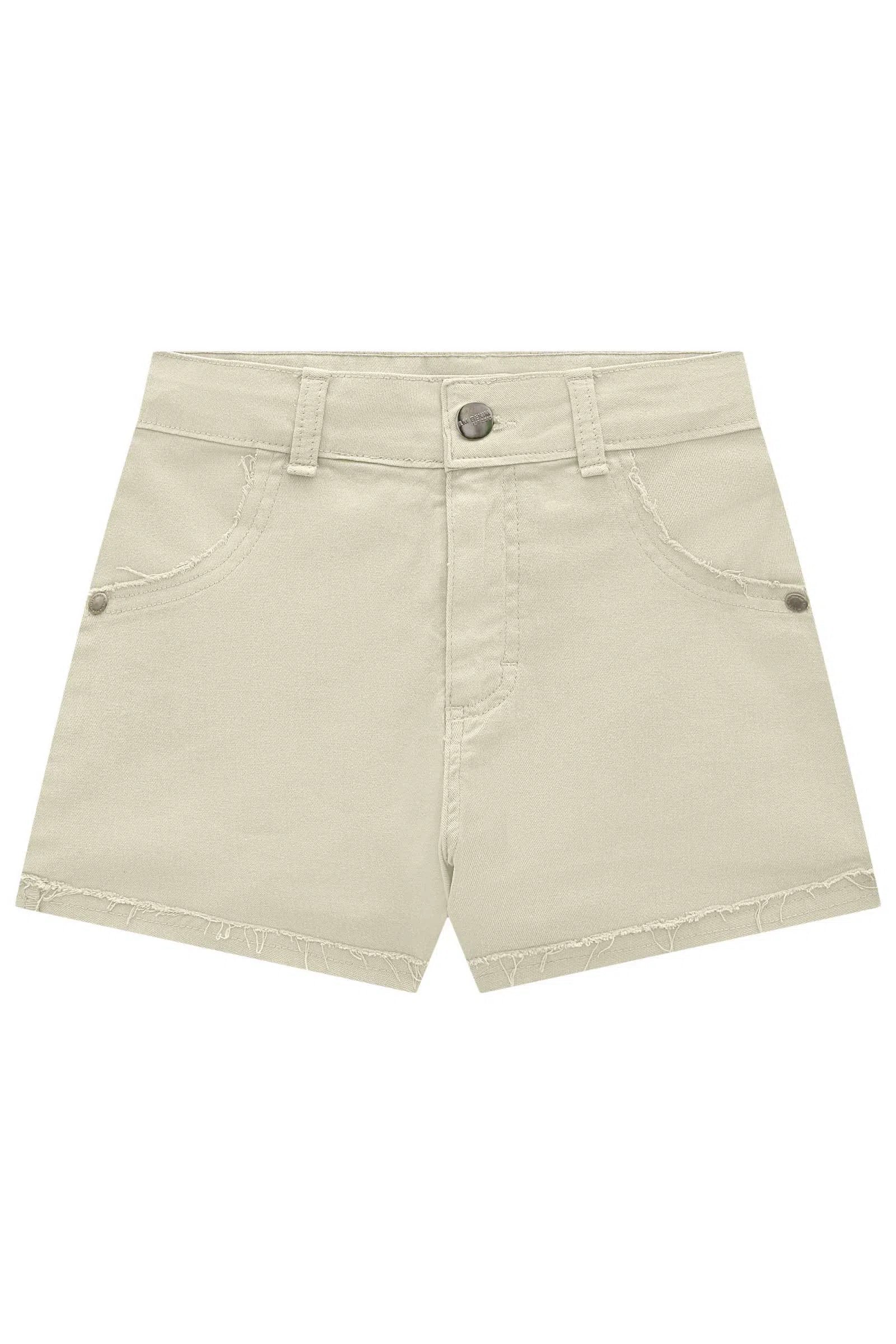 Shorts em Sarja com Elastano 77170 Lilimoon