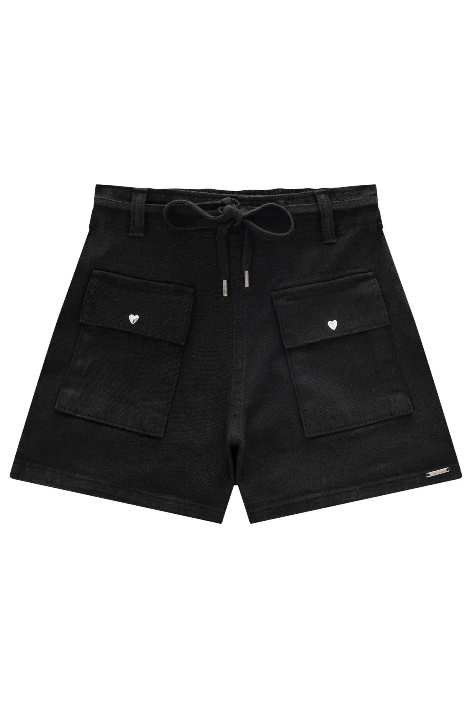 Shorts em Sarja com Elastano 79692 Lilimoon Teen Menina