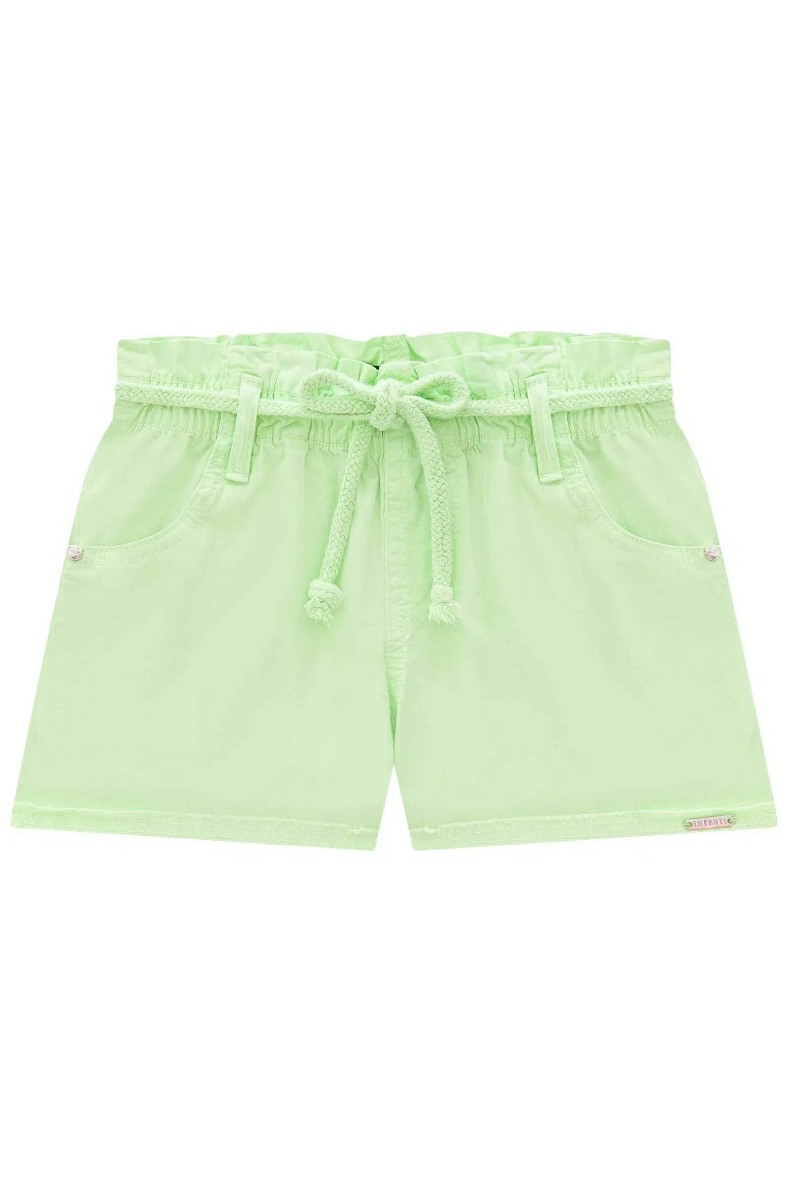 Shorts em Sarja Daryl com Elastano 75627 Infanti