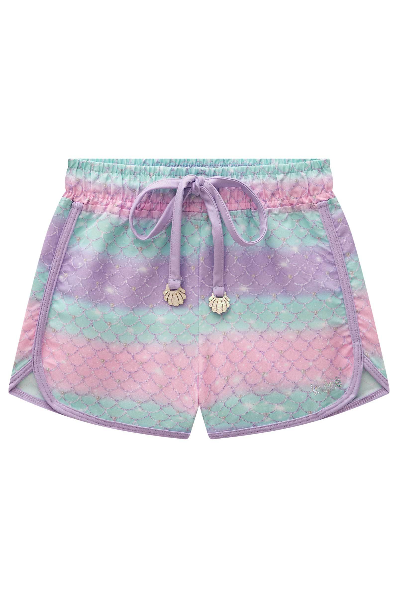 Shorts Saida de Praia em Nylon Bora 78446 Kukiê