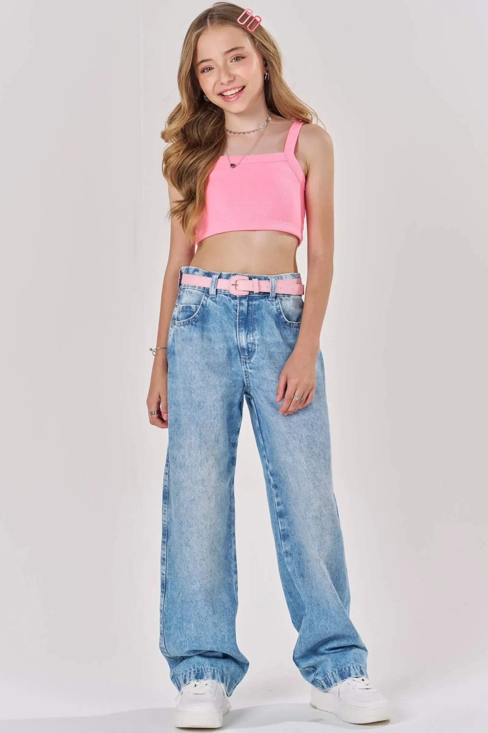 Top Cropped com Bojo em Canelado 83132 Lilimoon Teen Menina