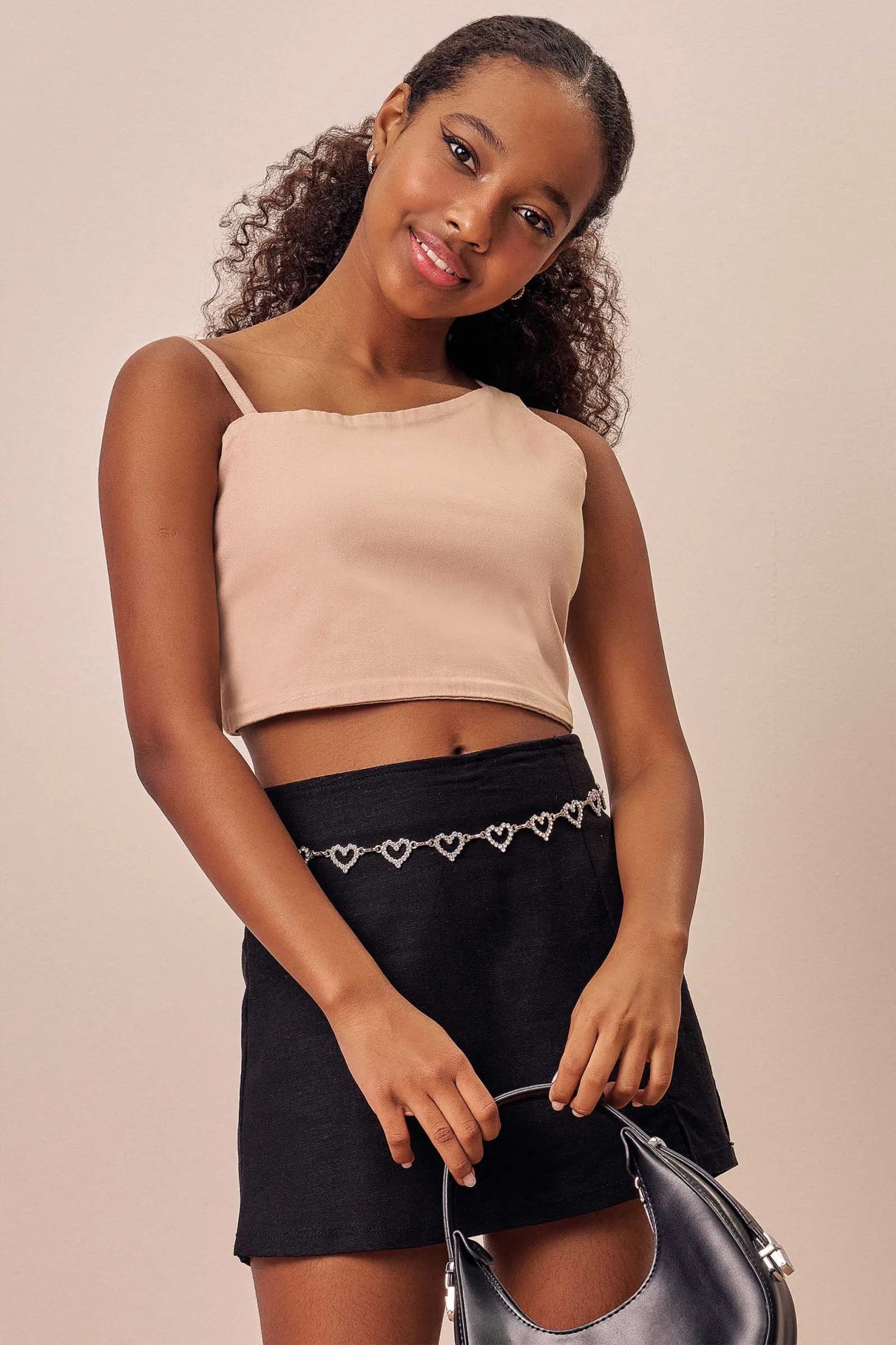 Top Cropped em Sarja com Elastano 74036 Lilimoon