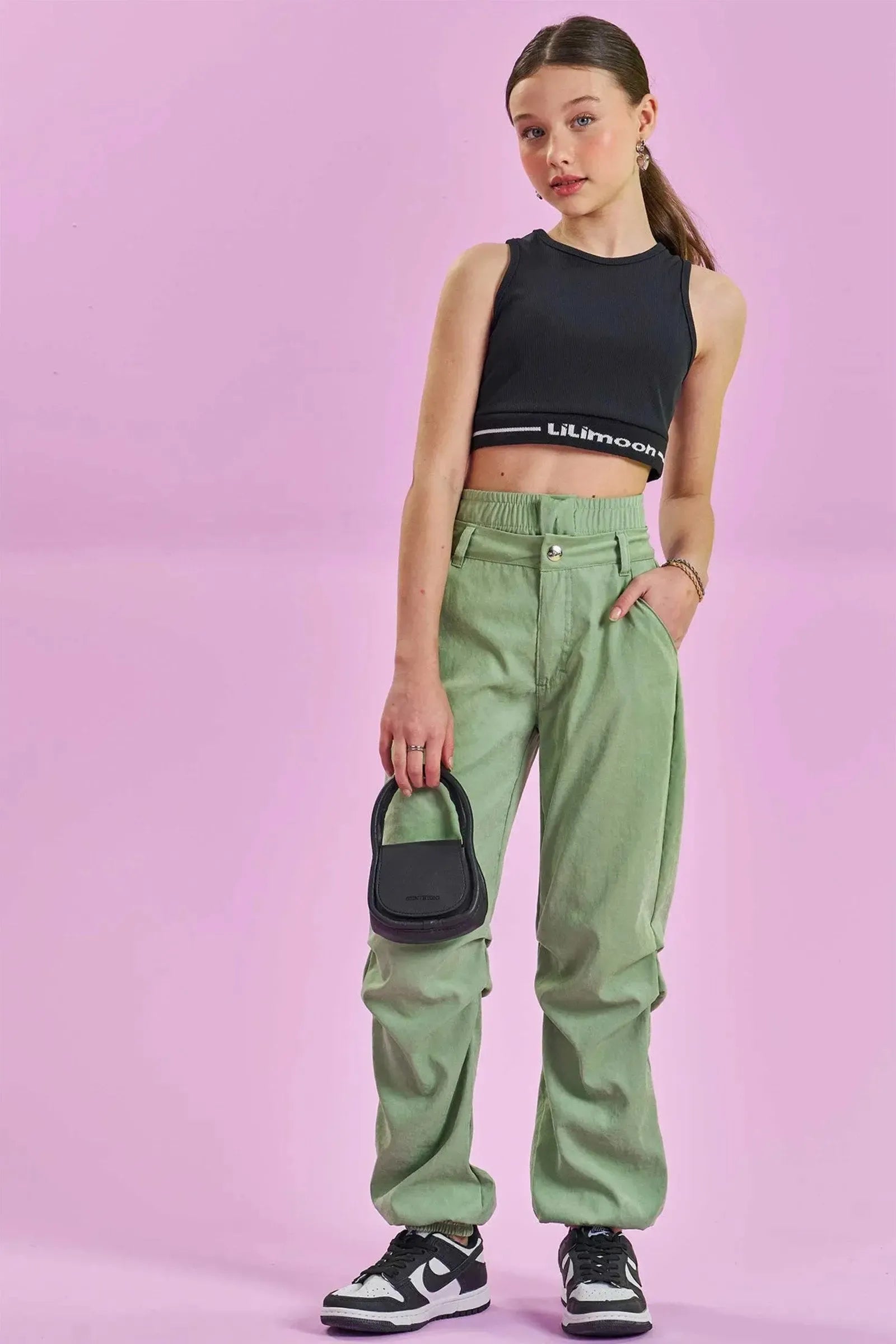 Top Cropped Nadador em Canelado Fancy 83133 Lilimoon Teen Menina