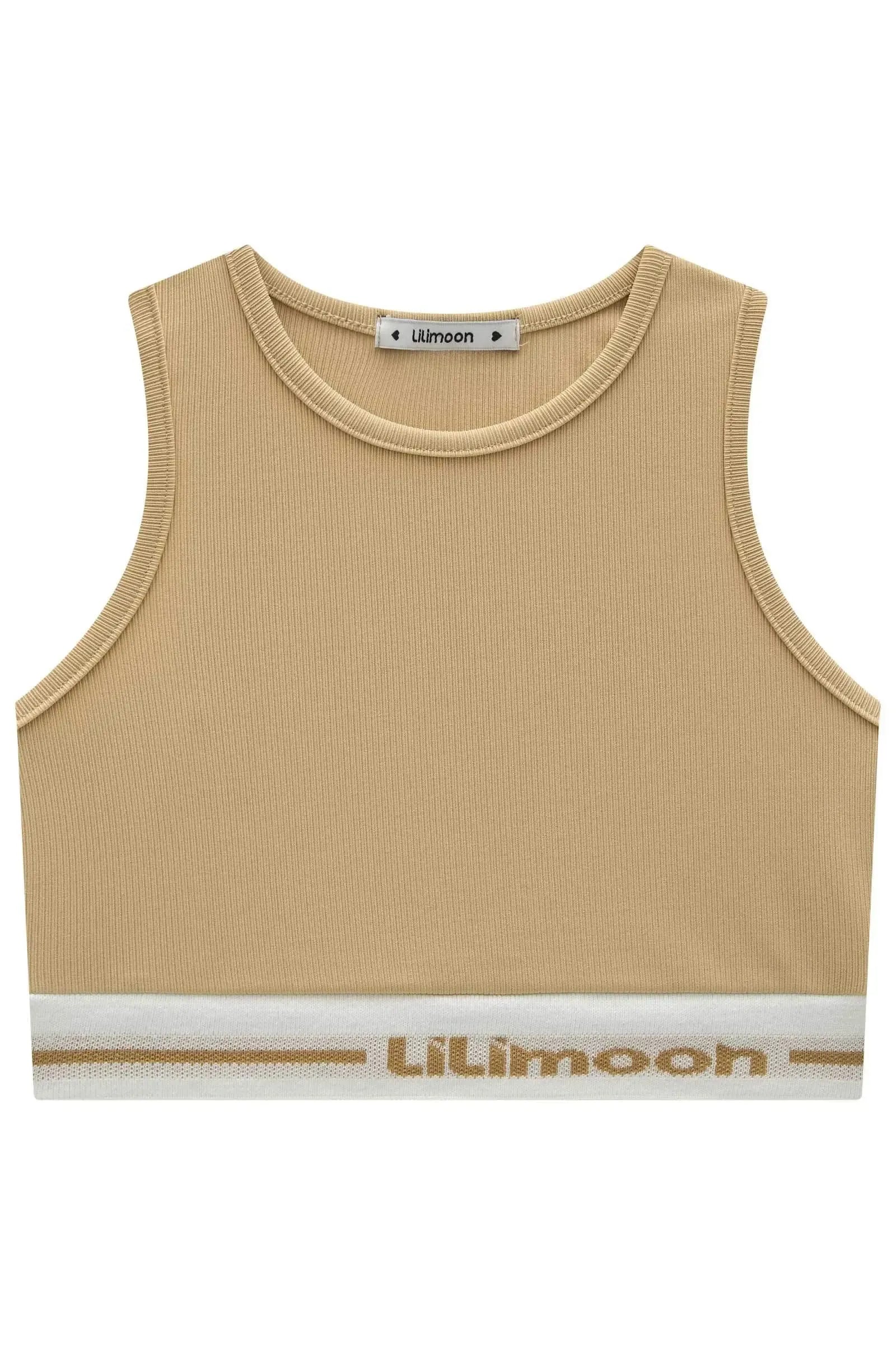Top Cropped Nadador em Canelado Fancy 83133 Lilimoon Teen Menina