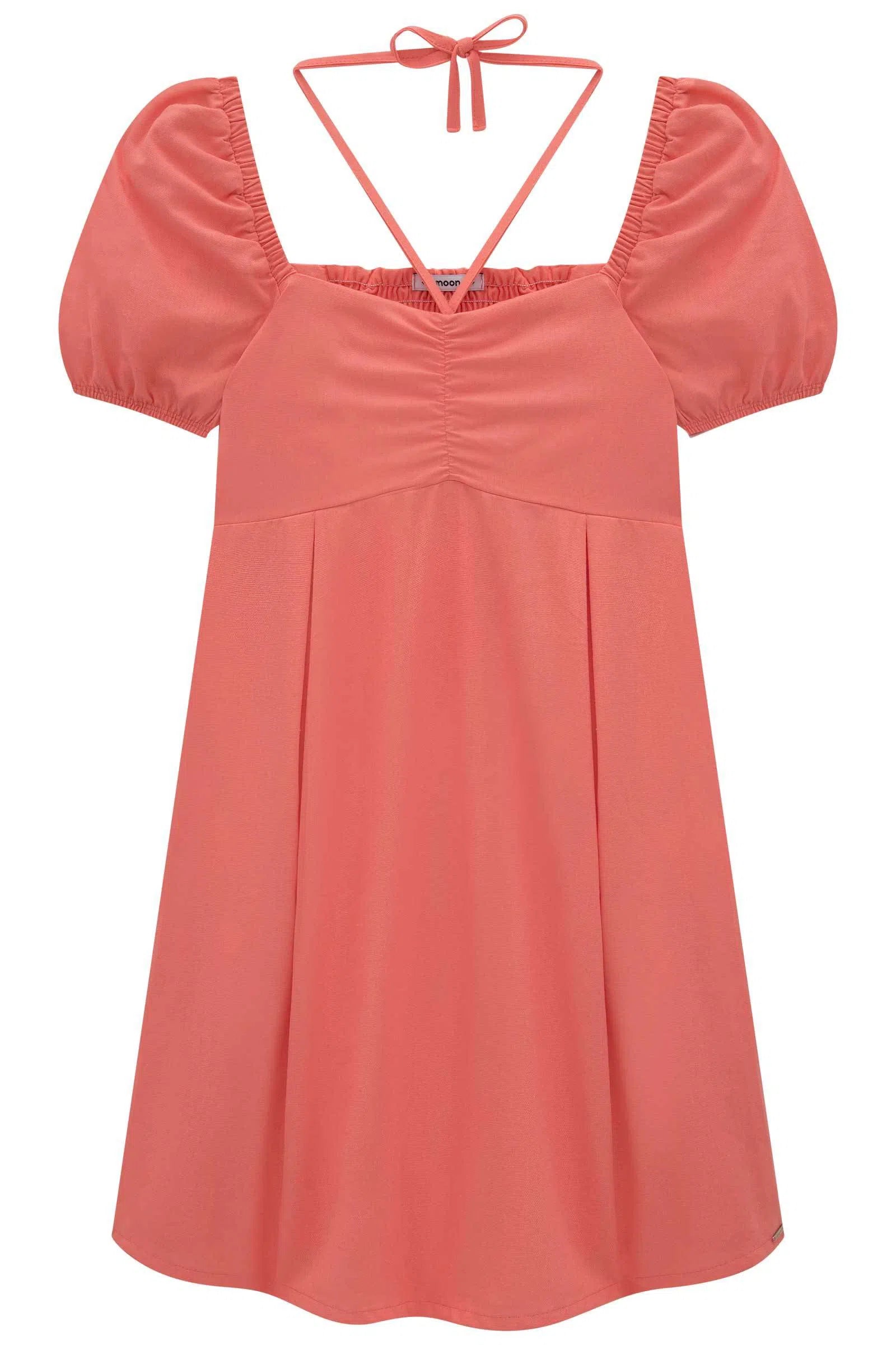 Vestido Curto em Viscose Linho 75124 Lilimoon