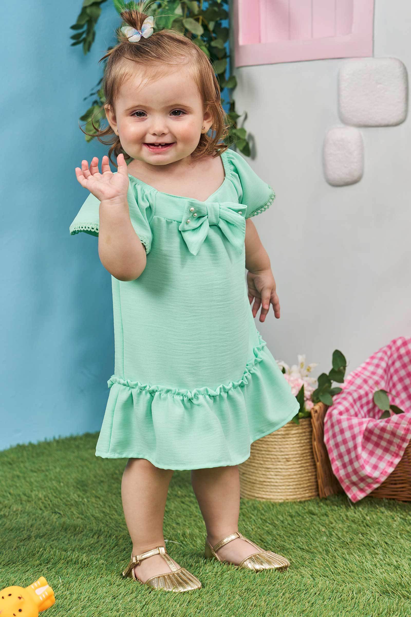 Vestido e Calcinha em Air Flow 78891 Infanti