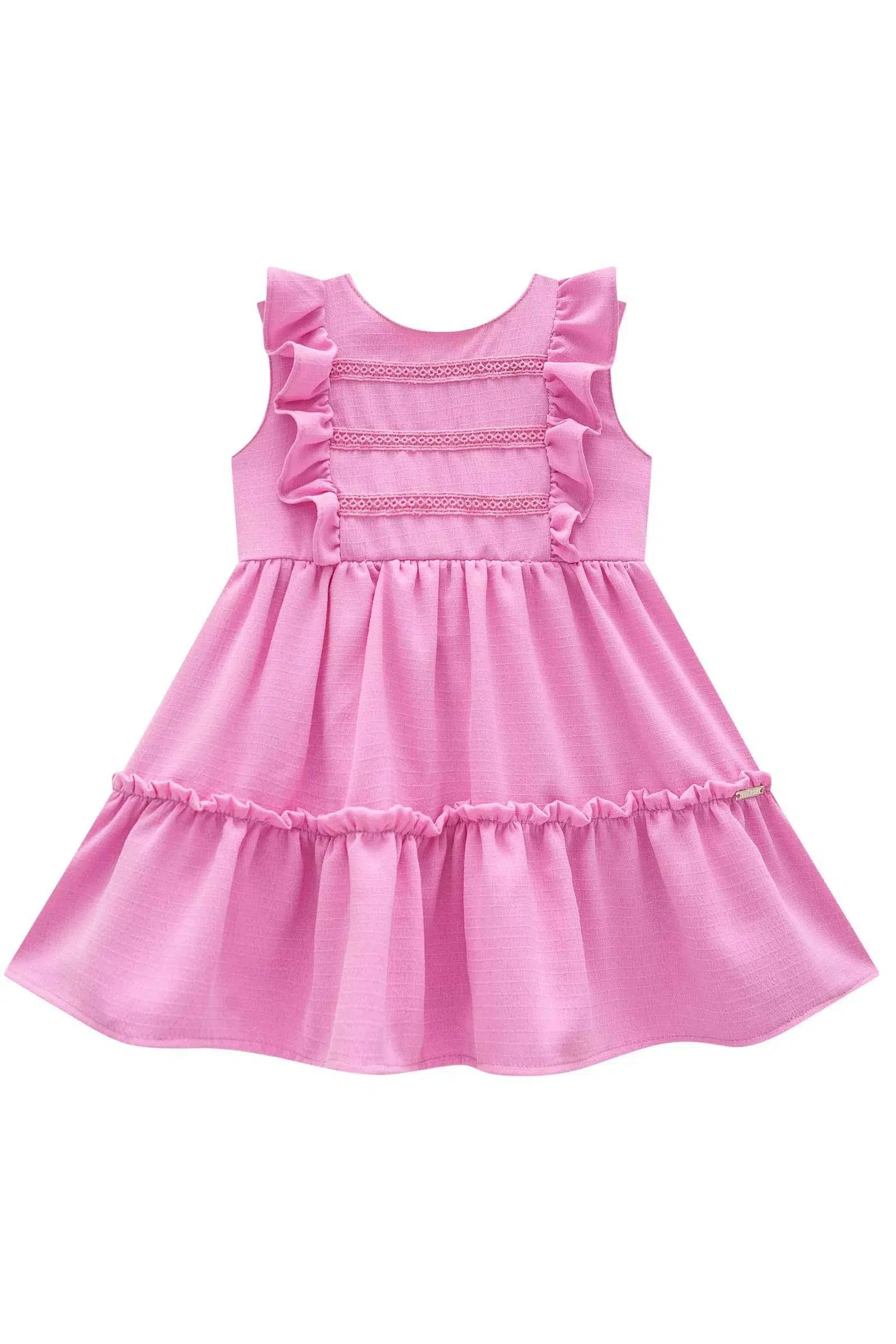 Vestido Bebê em Air Flow Crepe Duna 81842 Infanti