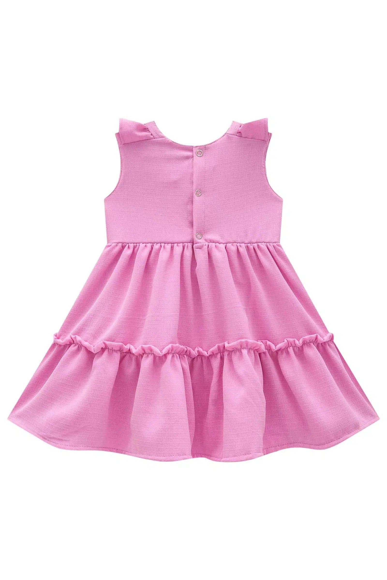 Vestido Bebê em Air Flow Crepe Duna 81842 Infanti