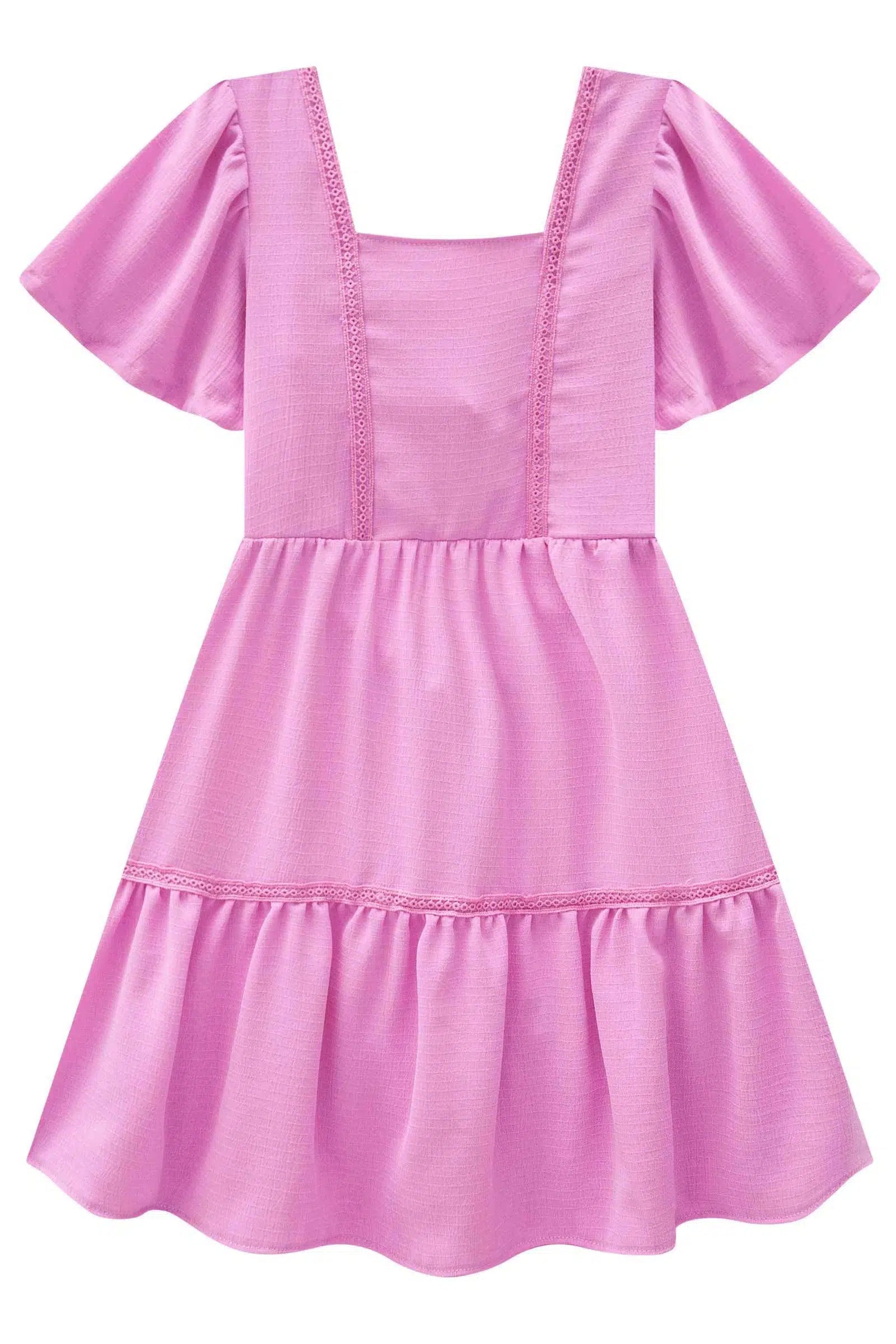 Vestido Infantil em Air Flow Crepe Duna 81895 Infanti