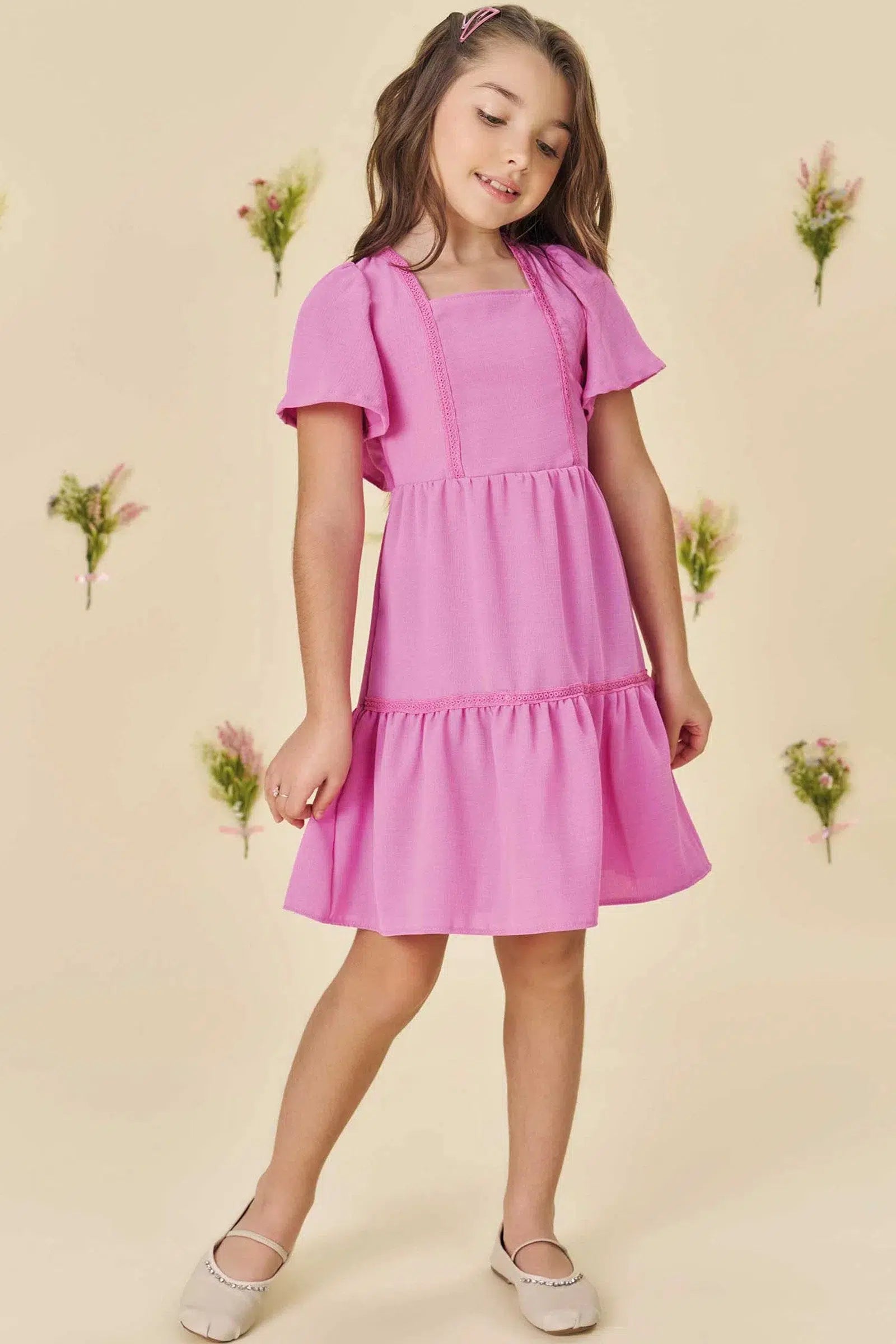 Vestido Infantil em Air Flow Crepe Duna 81895 Infanti