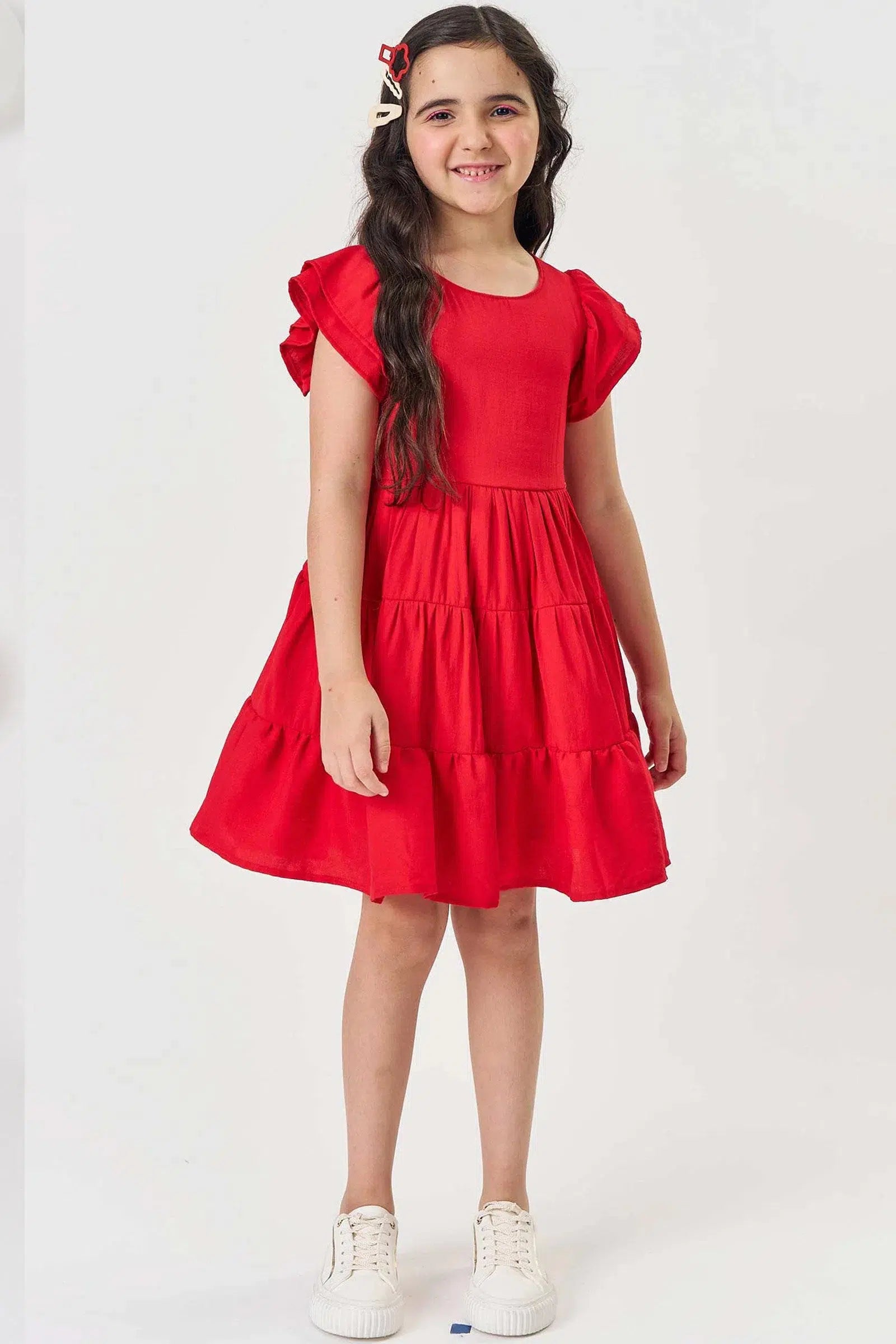 Vestido Infantil Menina em Blend de Viscose 81593 Kukiê