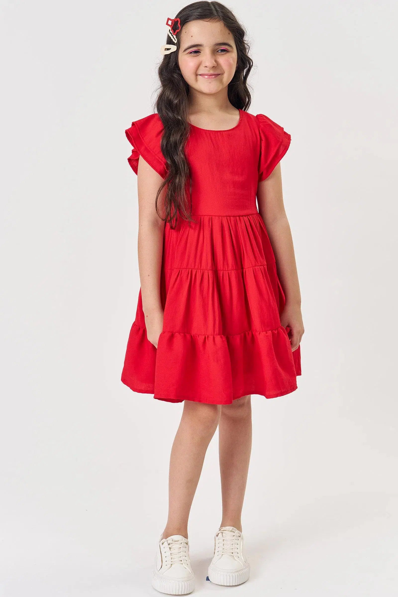 Vestido Infantil Menina em Blend de Viscose 81593 Kukiê