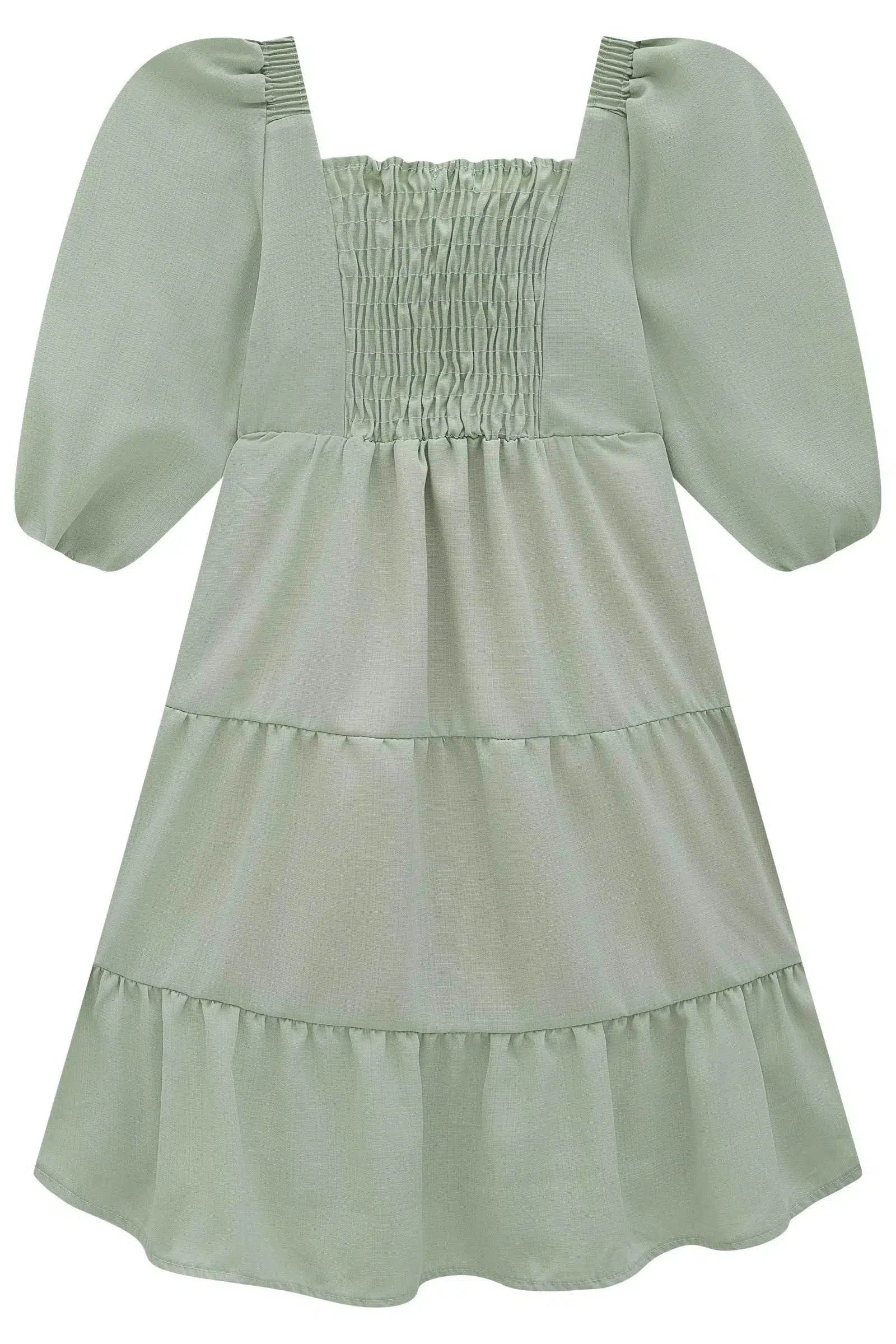 Vestido em Chiffon Linen 74245 Infanti