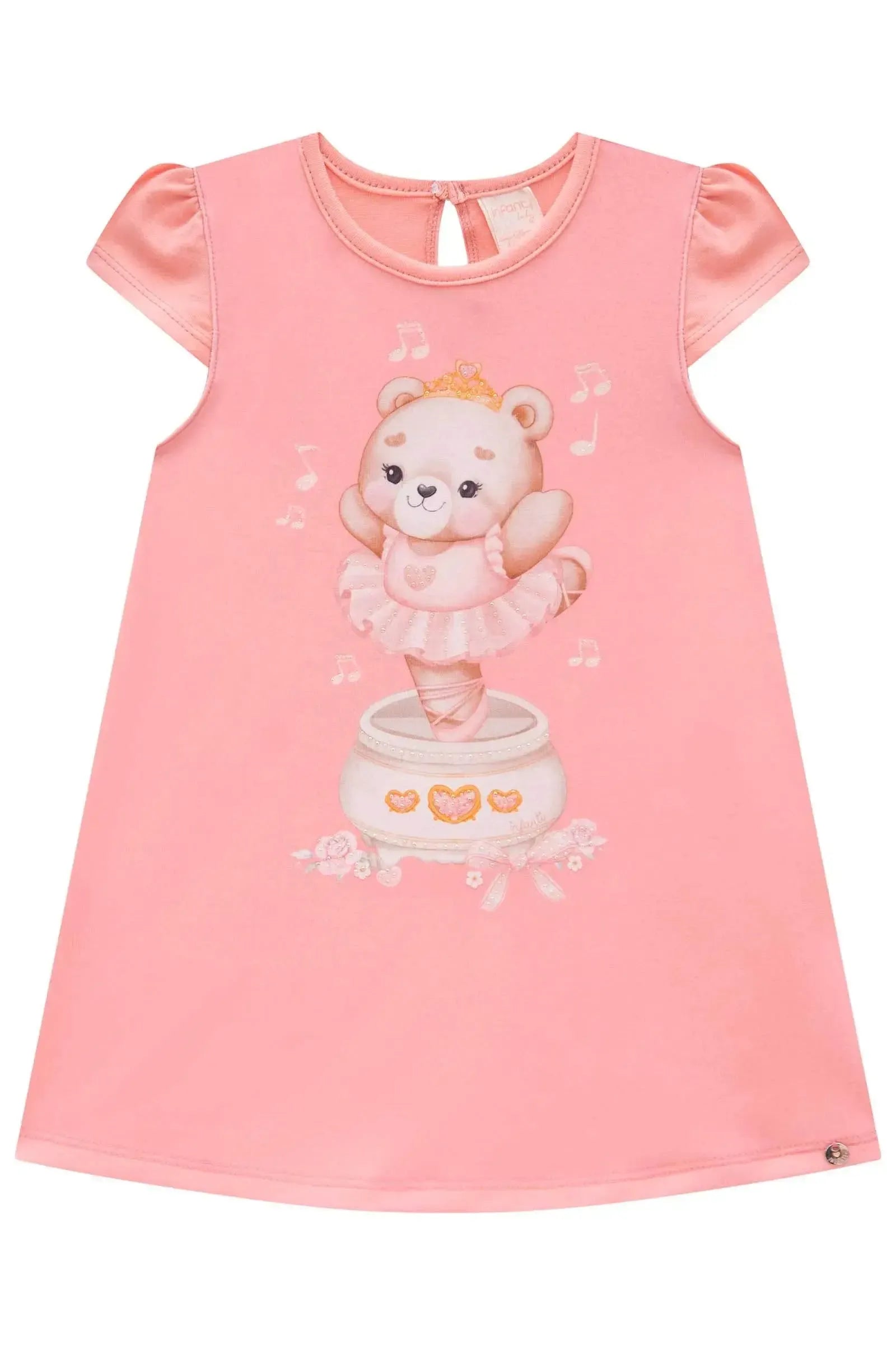 Vestido em Cotton 83972 Infanti Bebê Menina