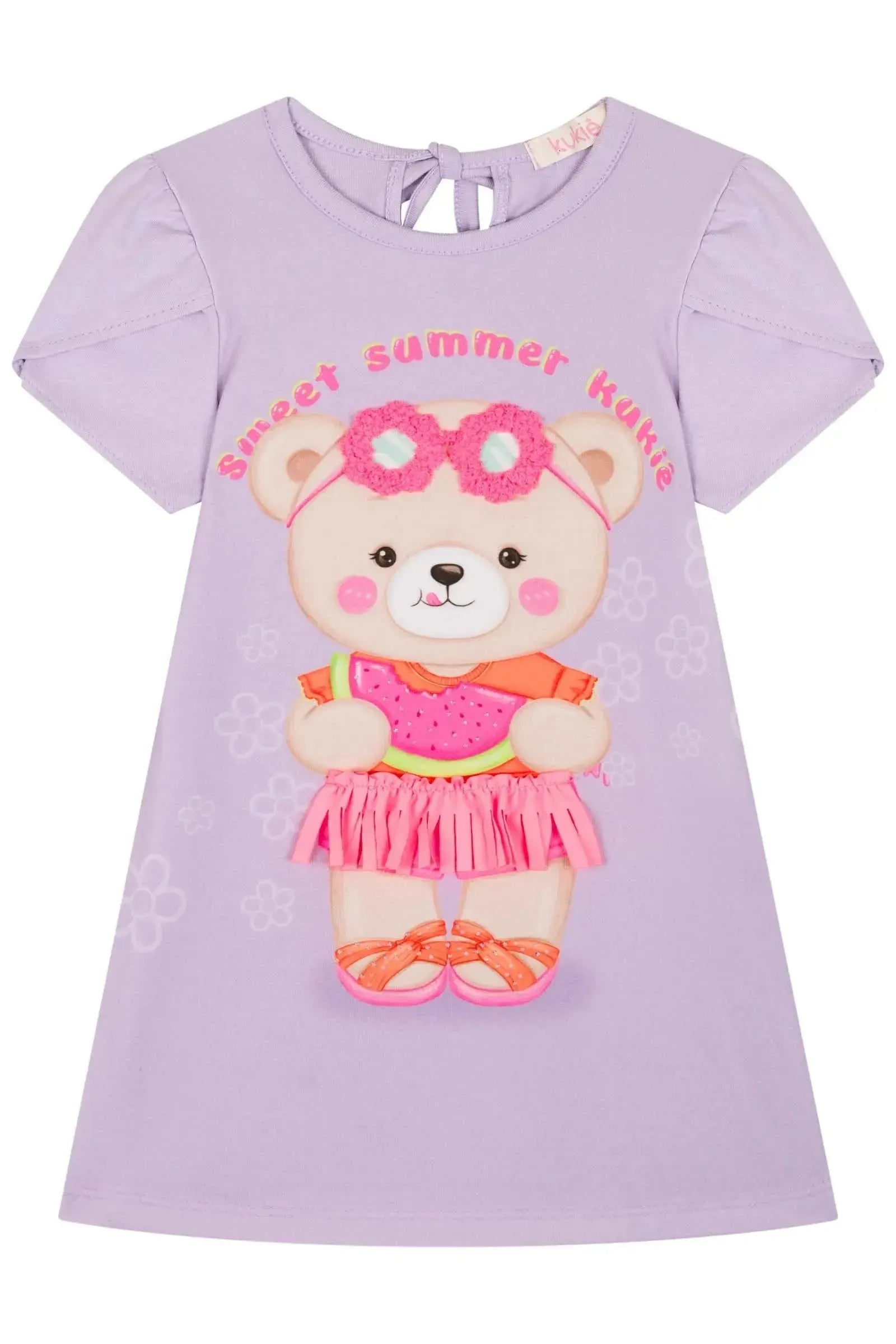Vestido em Cotton 85106 Kukiê Bebê Menina