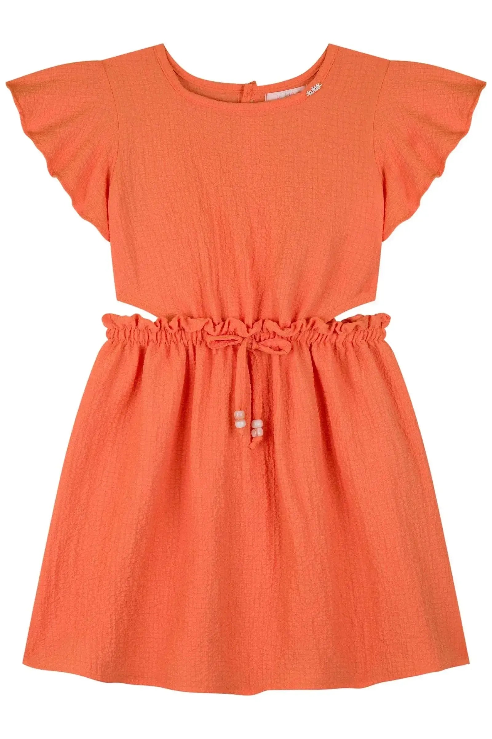 Vestido em Crepe Textura 84189 Kukiê Infantil Menina