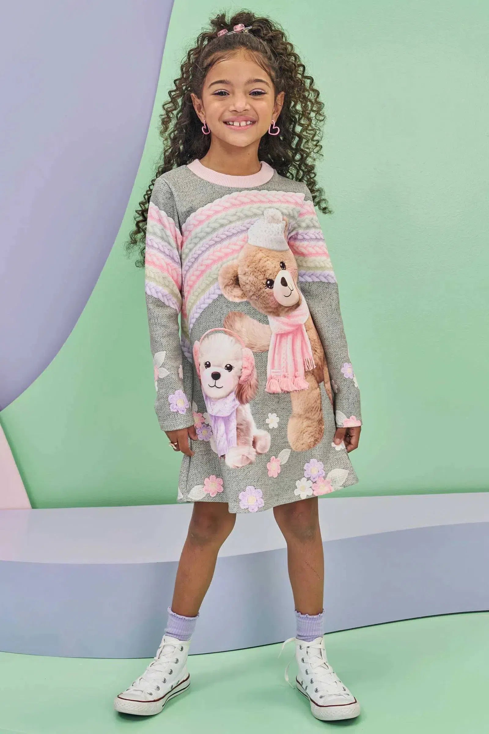 Vestido em Fly Tech 79241 Infanti Infantil Menina