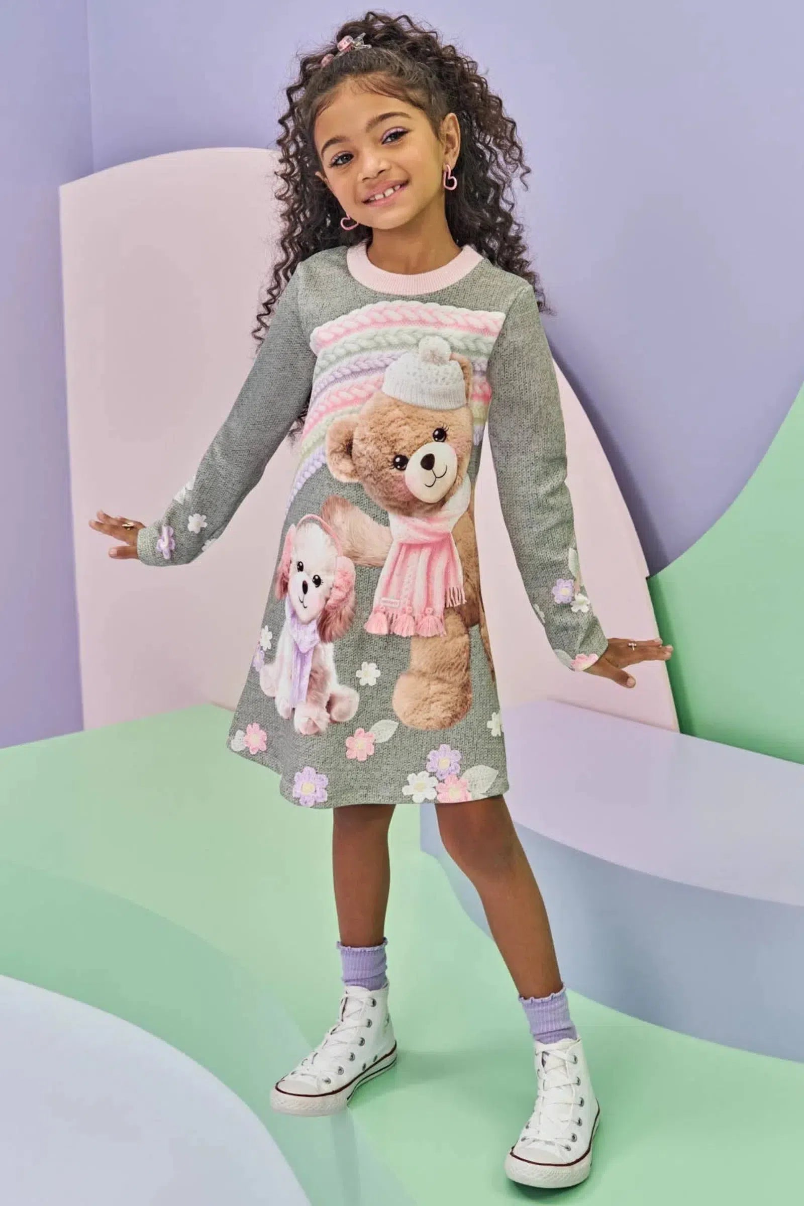 Vestido em Fly Tech 79241 Infanti Infantil Menina