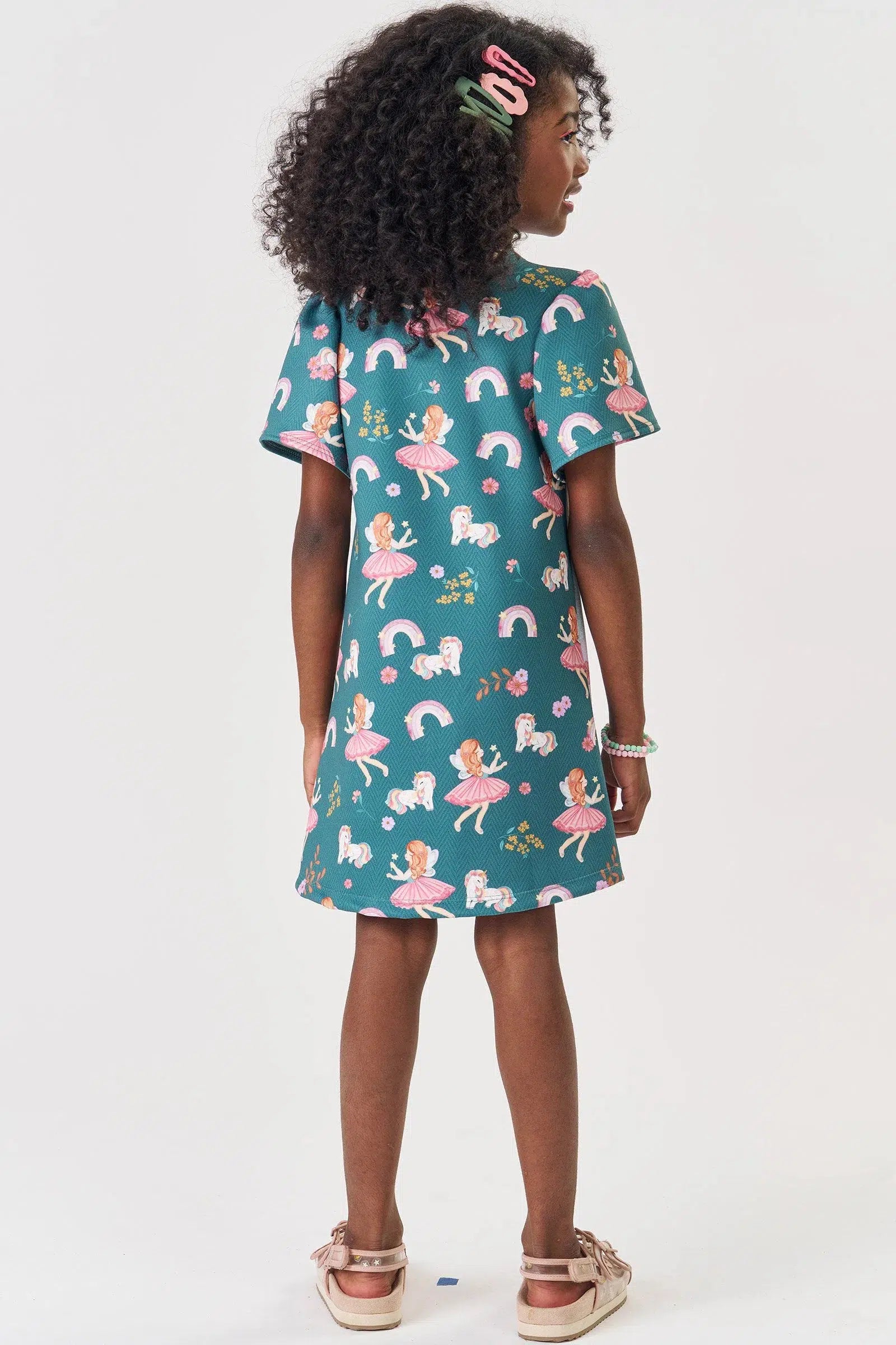 Vestido Infantil Menina em Fly Tech 82340 Kukiê