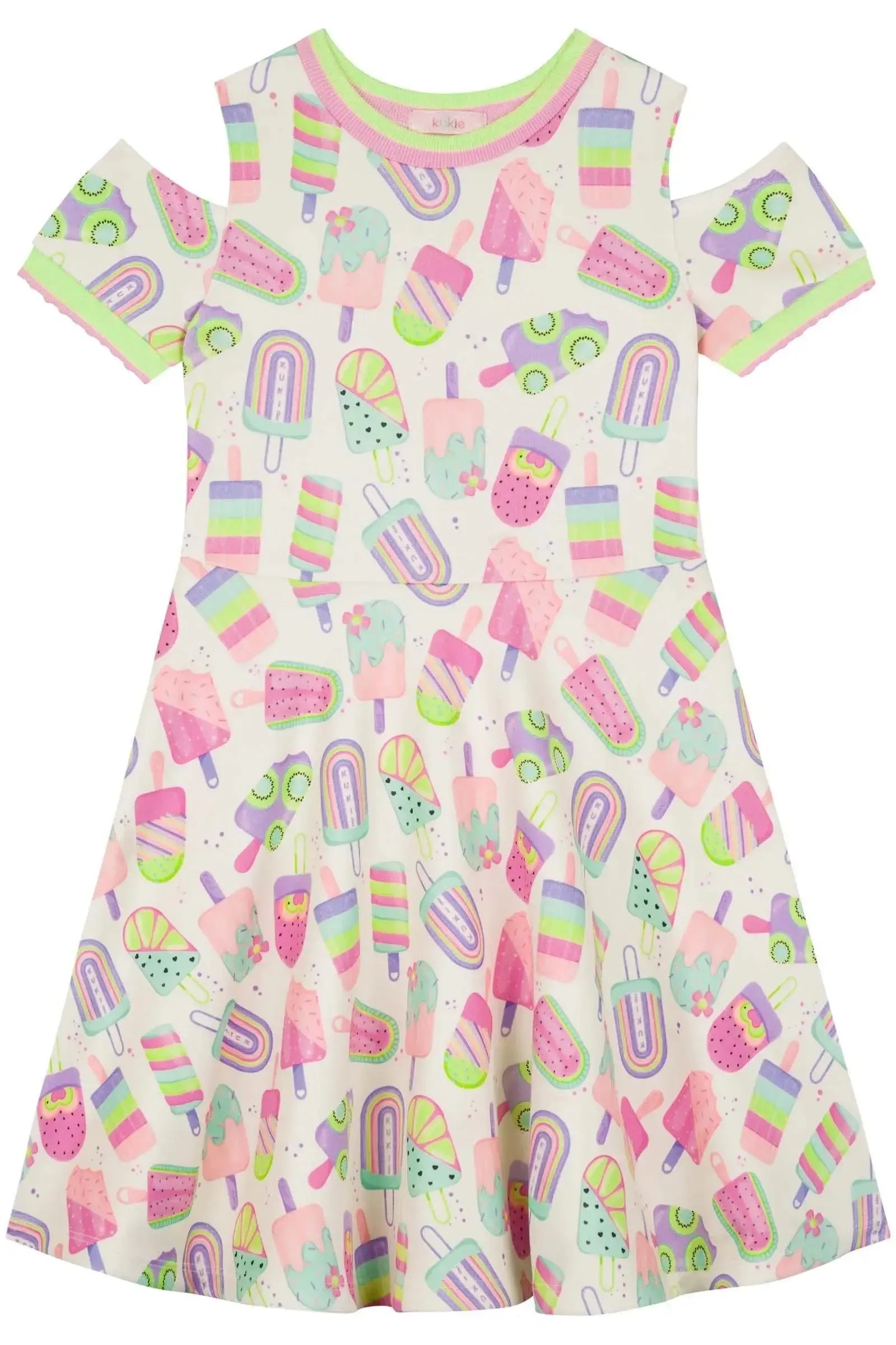 Vestido em Fly Tech 84221 Kukiê Infantil Menina