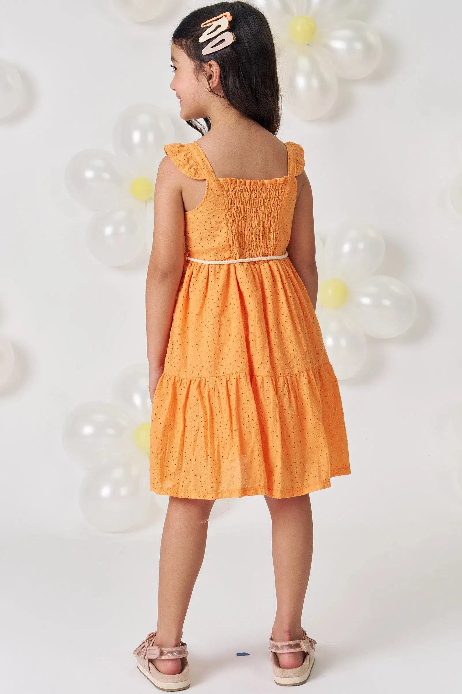 Vestido Infantil Menina em Laise 81601 Kukiê