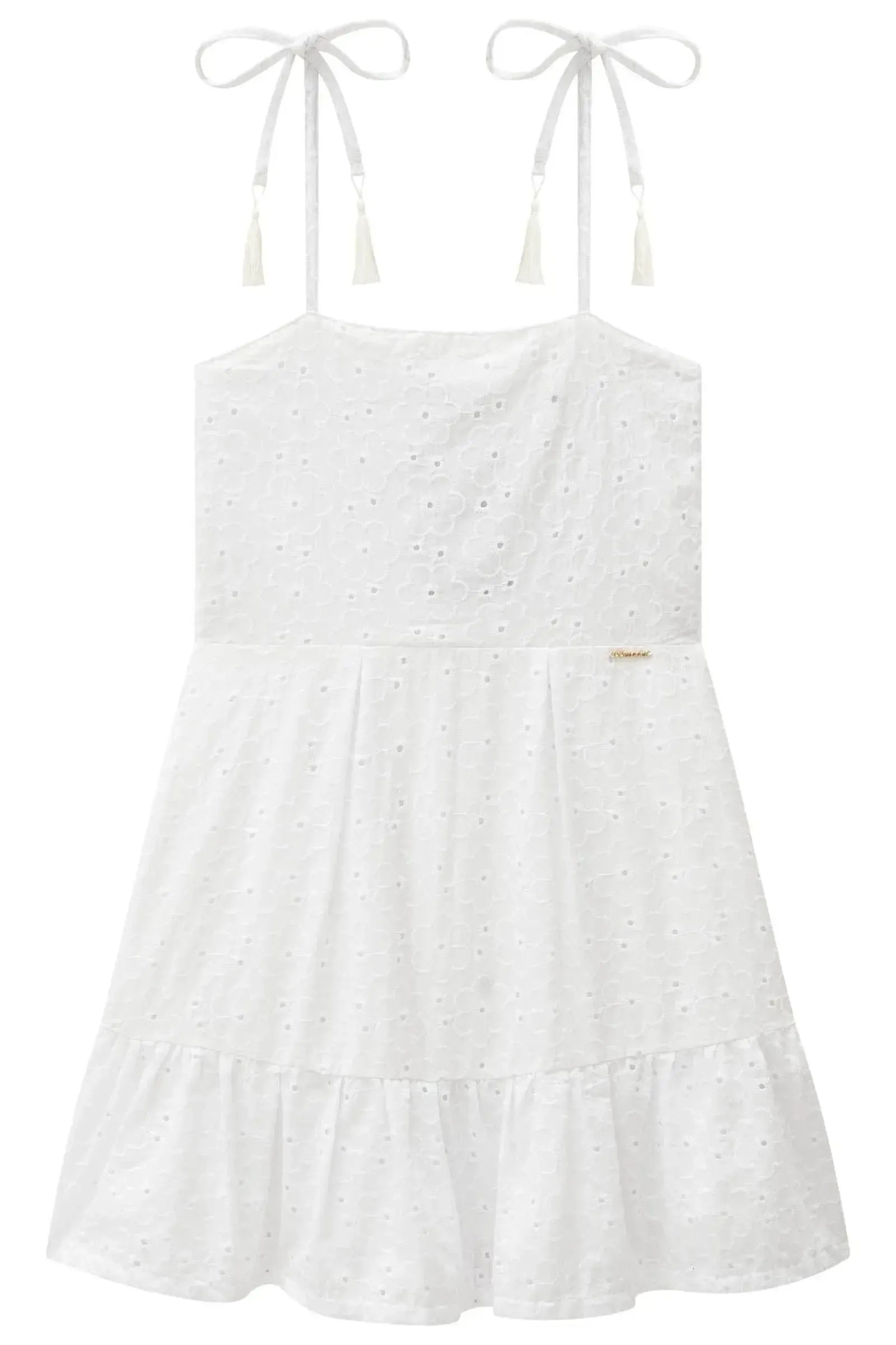 Vestido em Laise Bordada 83648 Lilimoon Teen Menina