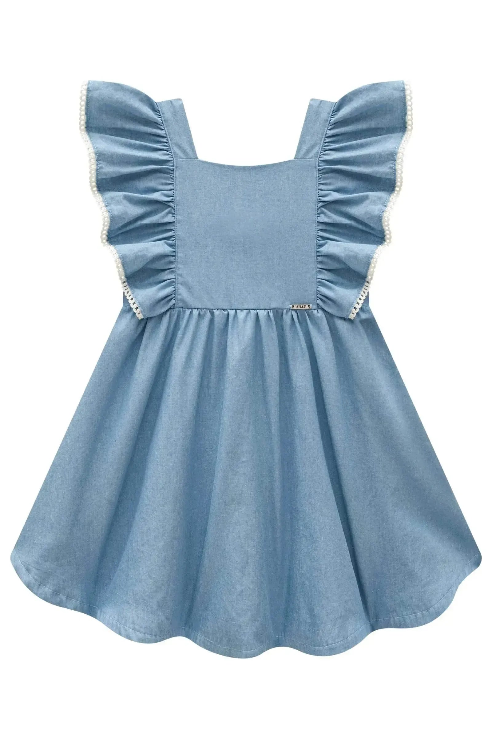 Vestido em Light Chambray 84616 Infanti Infantil Menina