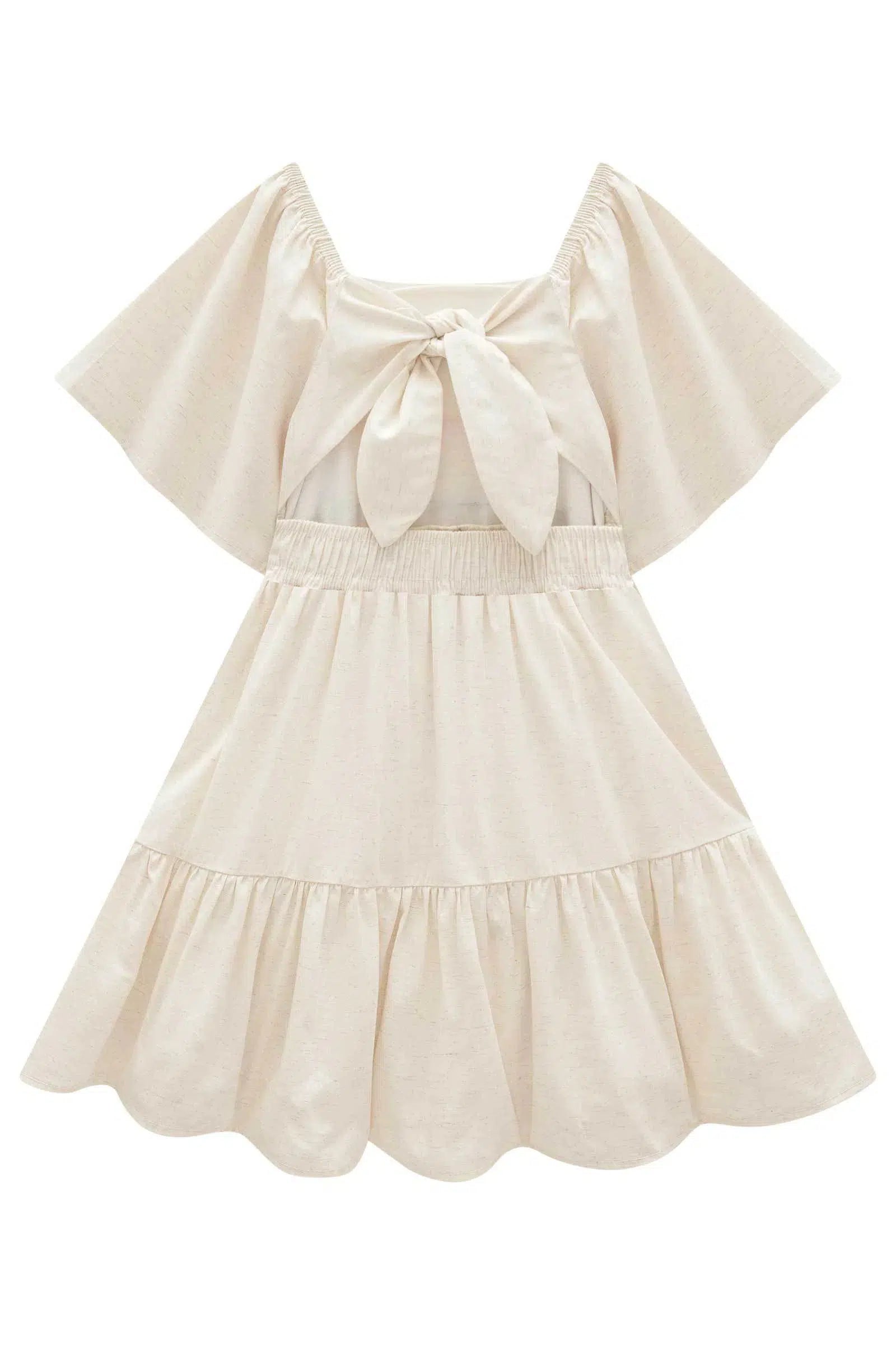 Vestido Infantil em Linho Deluxe 81523 Infanti