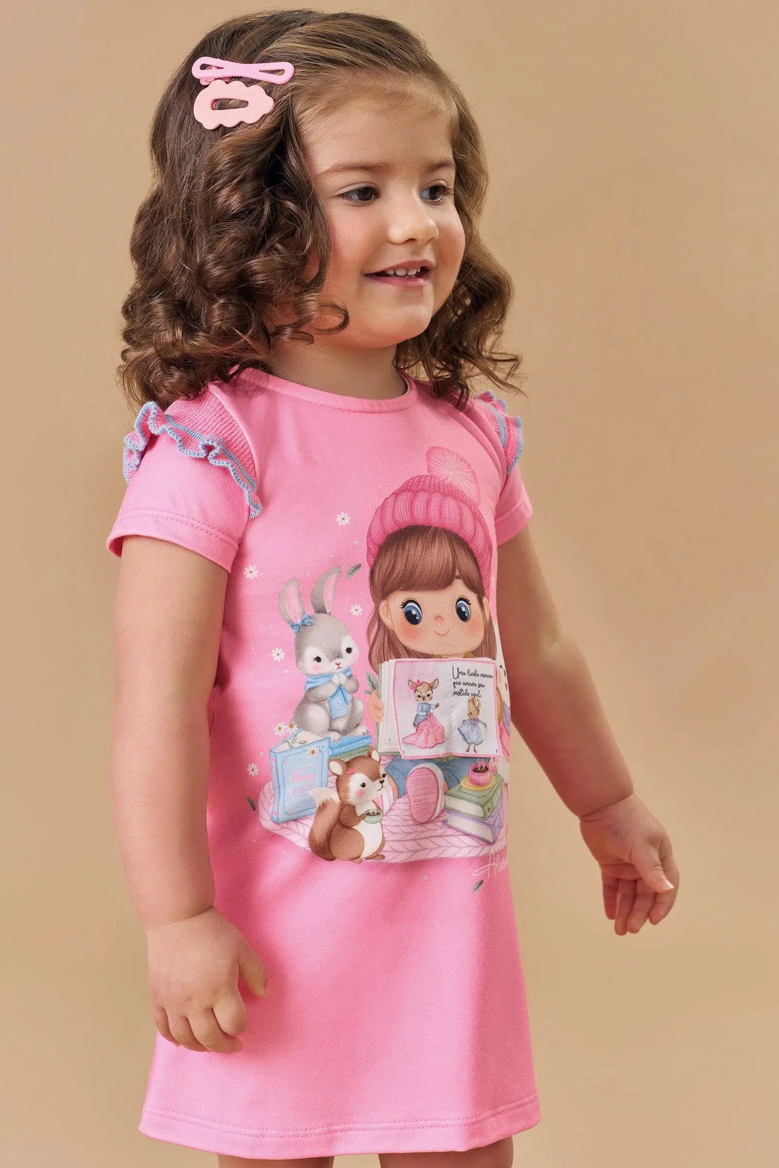 Vestido Bebê Menina em Malha Comfy 82241 Kukiê