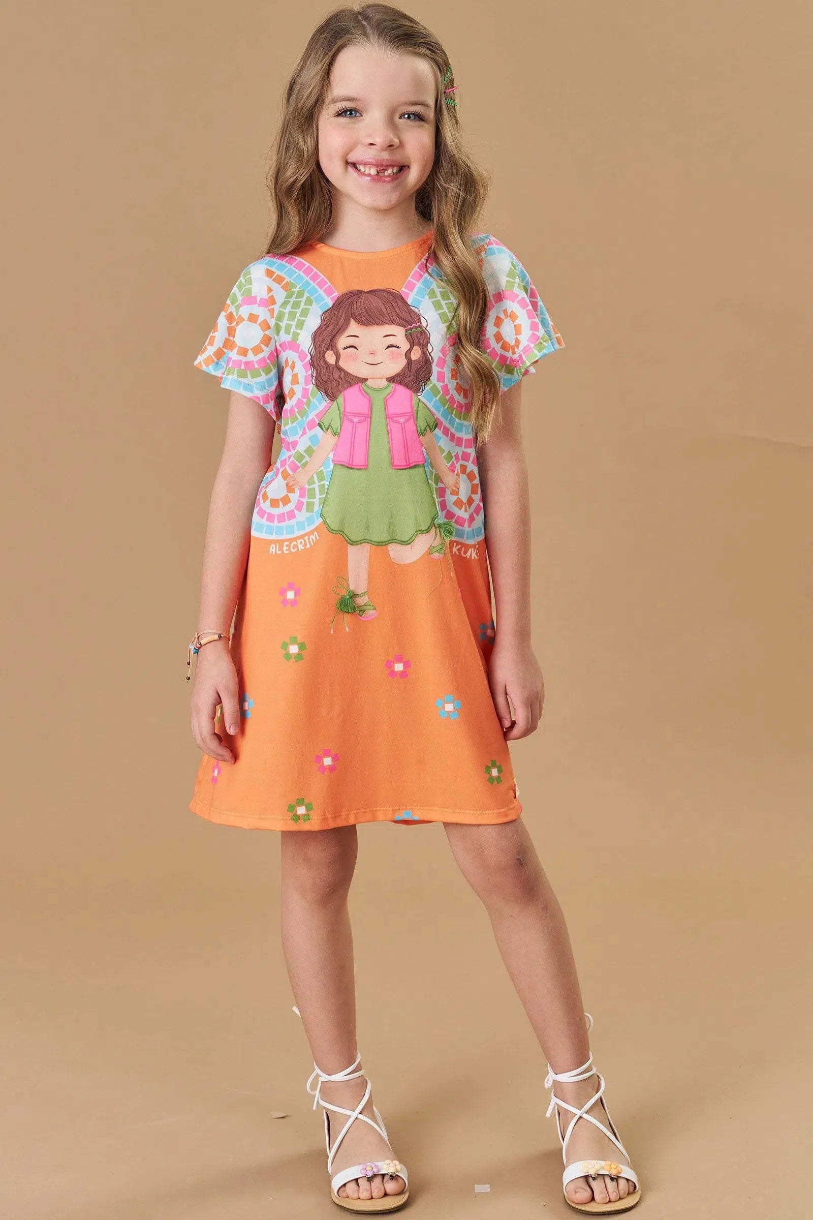 Vestido Infantil Menina em Malha Fresh 81966 Kukiê