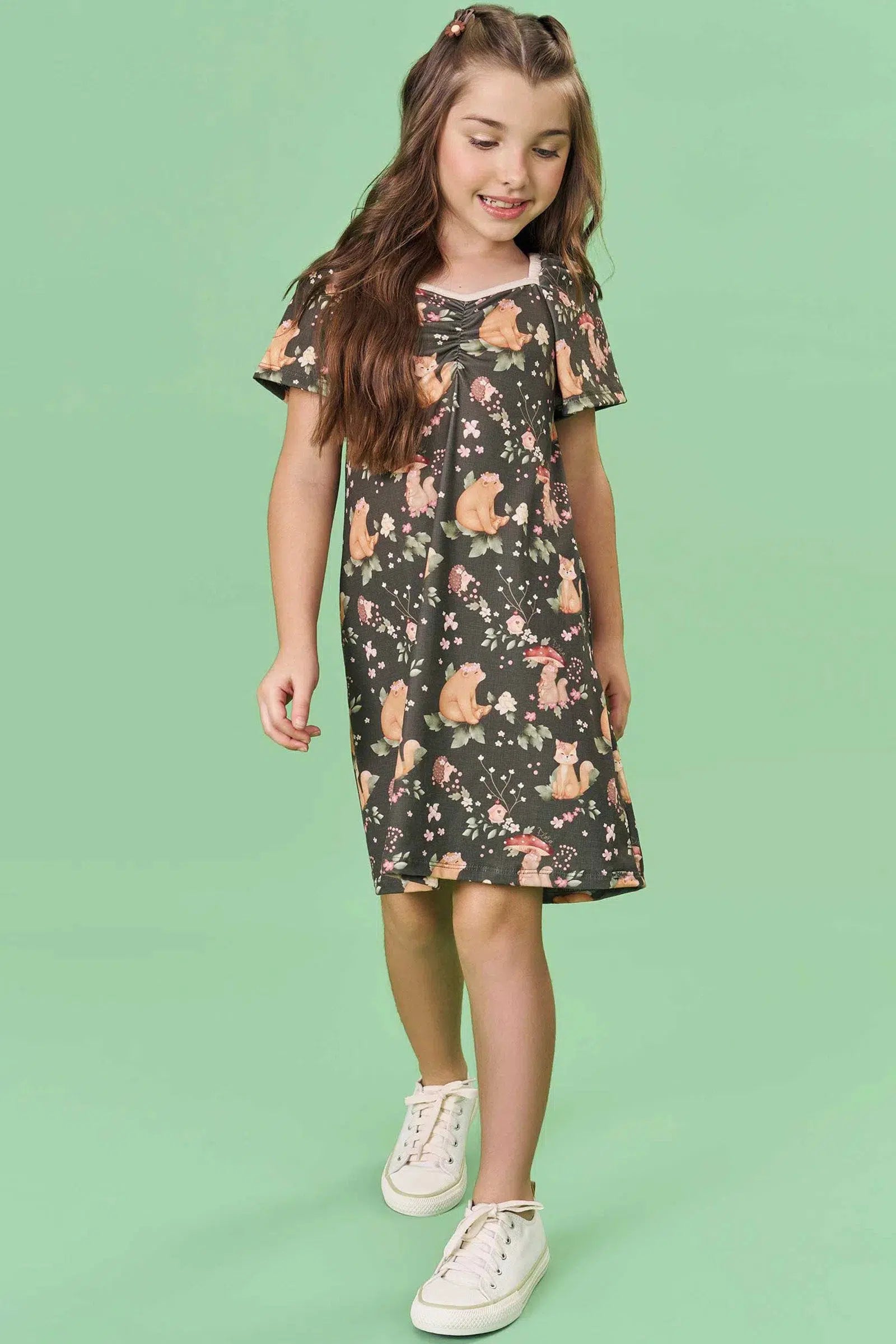 Vestido Infantil em Malha Fresh 82156 Infanti