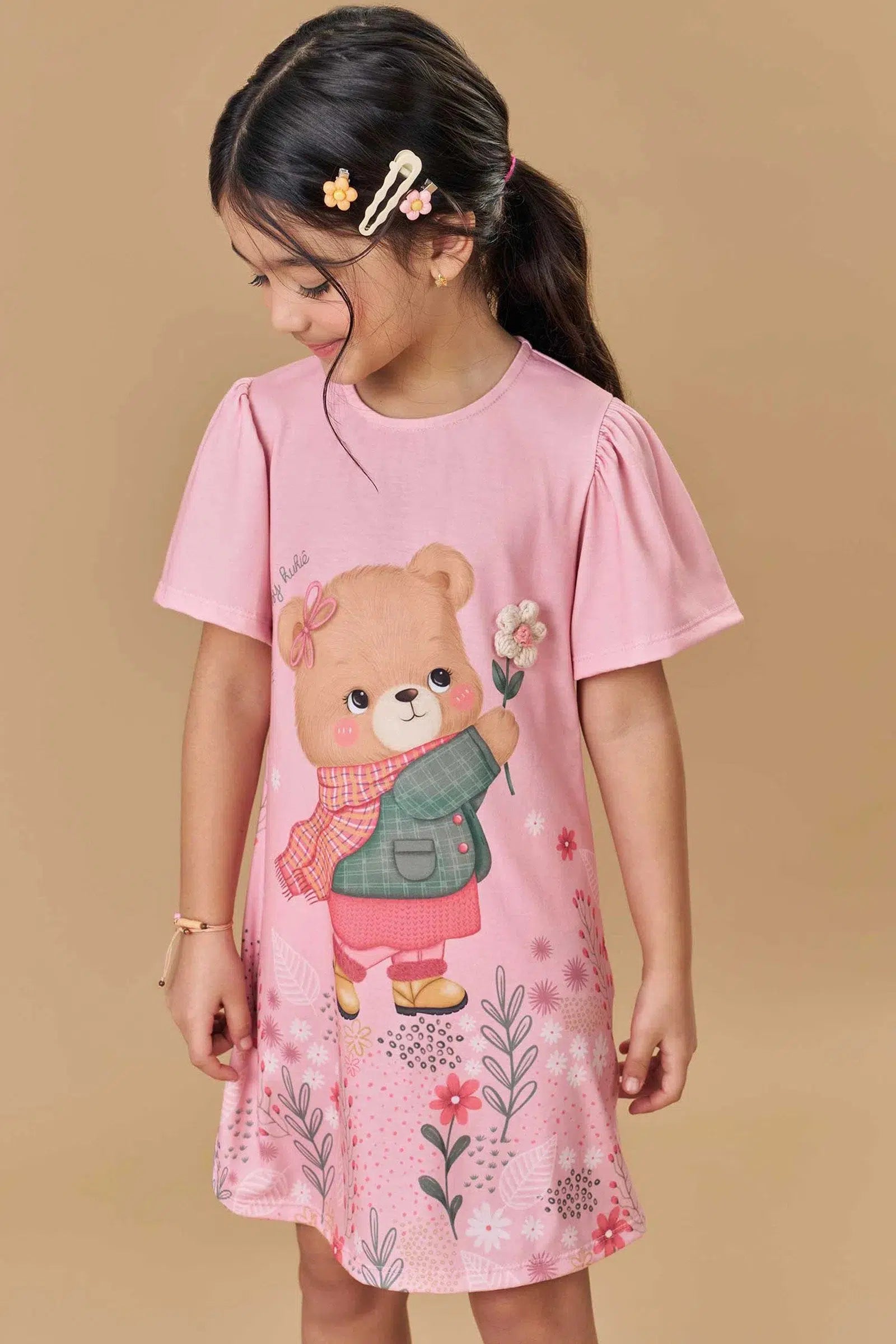 Vestido Infantil Menina em Malha Fresh 82219 Kukiê