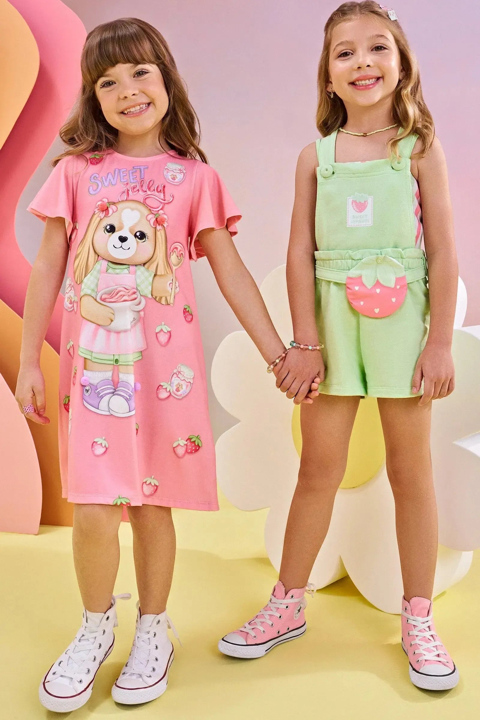 Vestido em Malha Fresh 82835 Infanti Infantil Menina