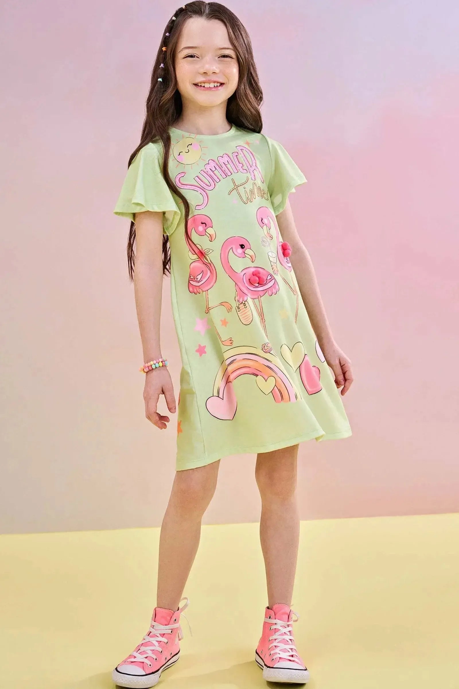 Vestido em Malha Fresh 82835 Infanti Infantil Menina