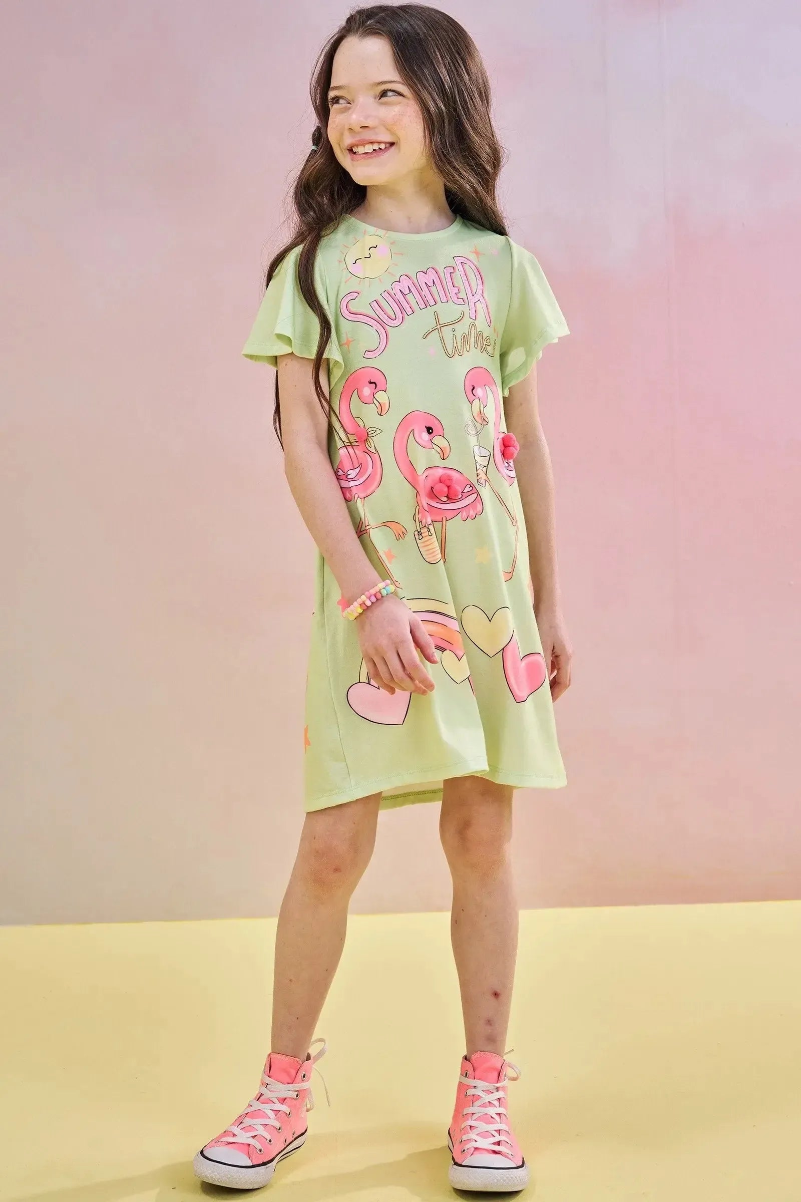 Vestido em Malha Fresh 82835 Infanti Infantil Menina