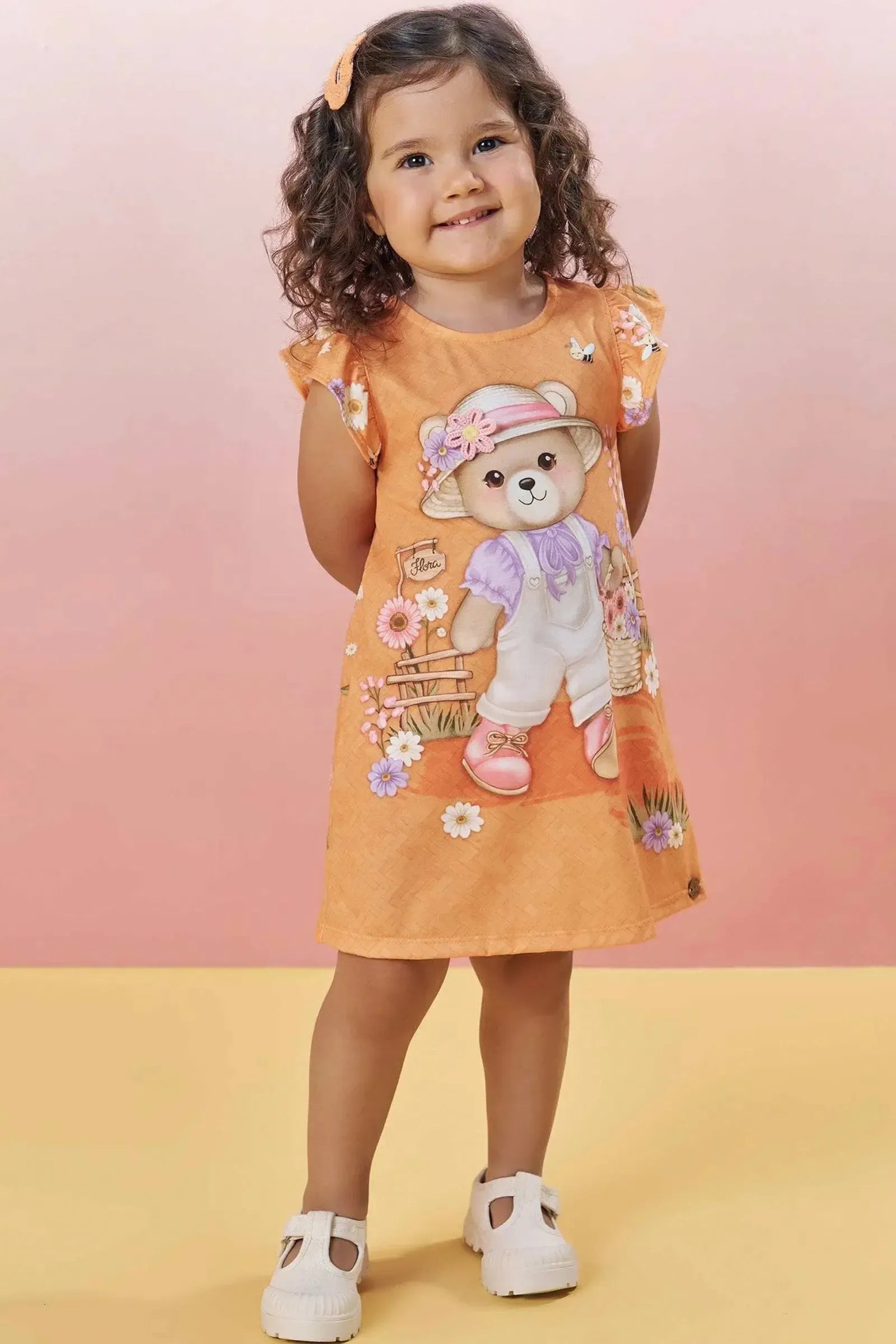 Vestido em Malha Fresh 82918 Infanti Infantil Menina