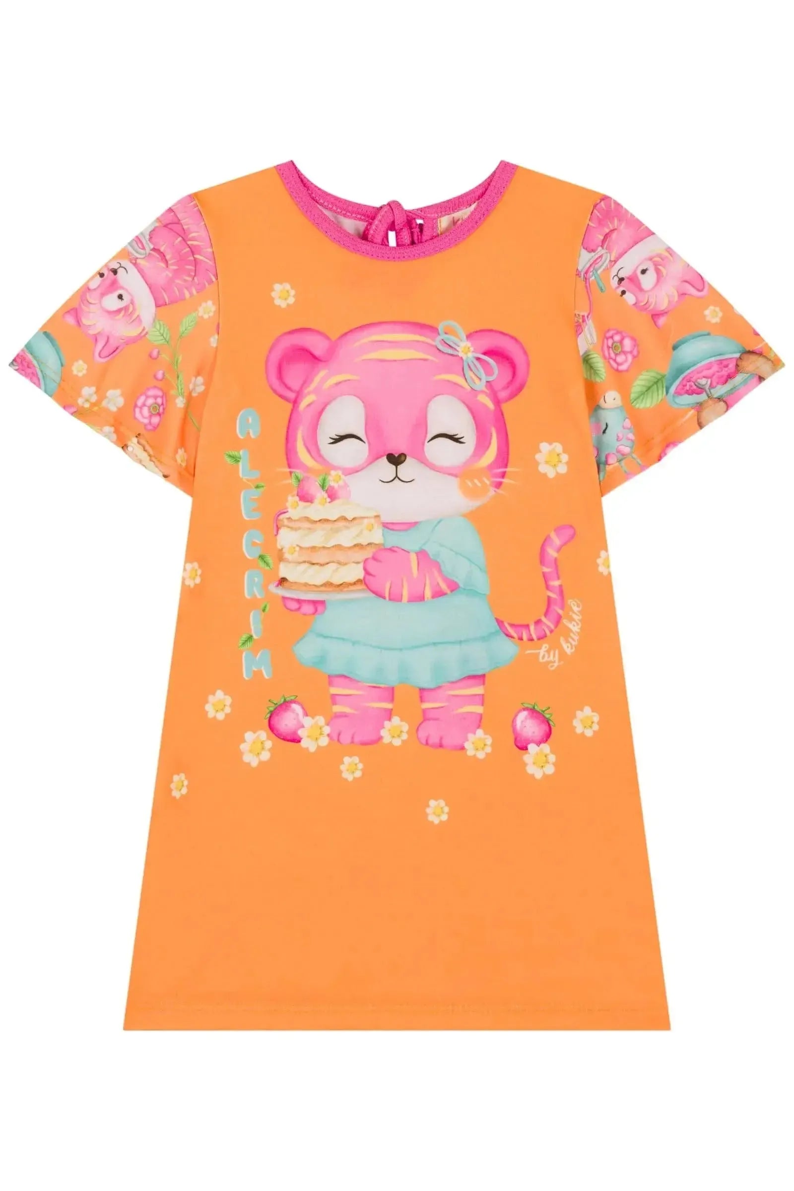 Vestido em Malha Fresh 84759 Kukiê Bebê Menina