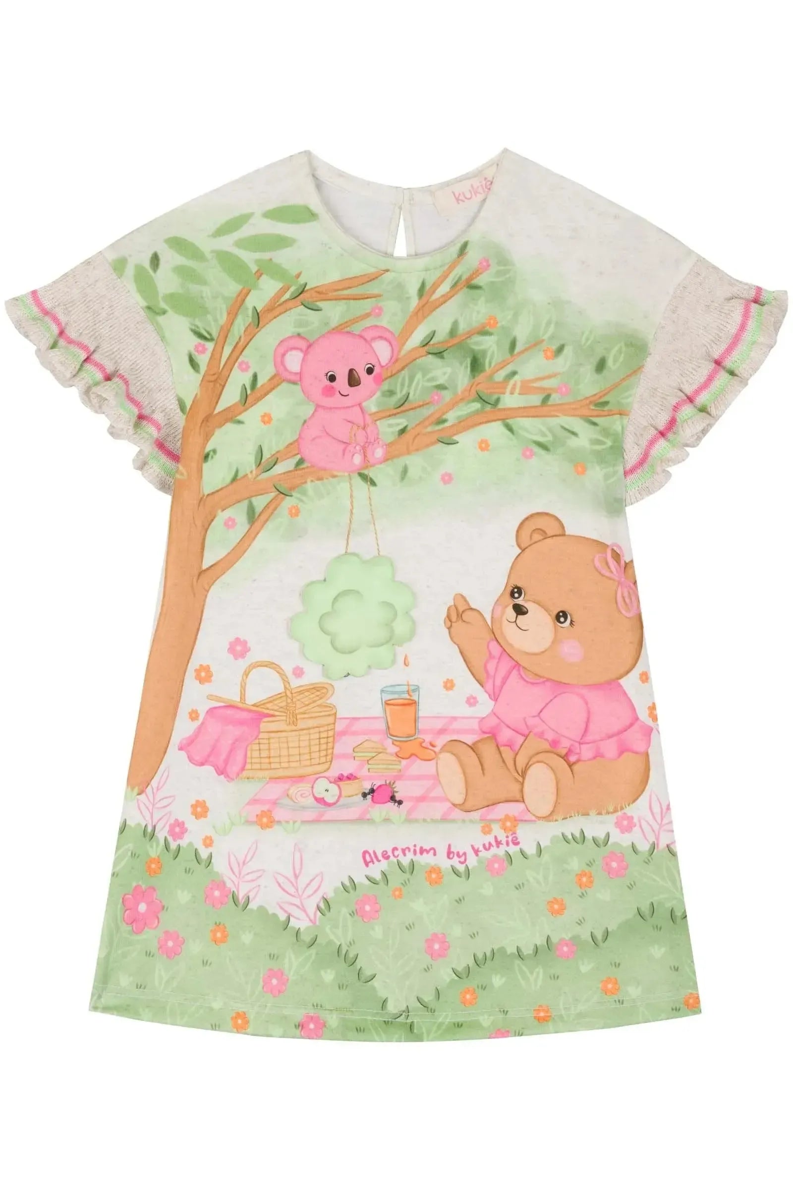 Vestido em Malha Fresh 85018 Kukiê Bebê Menina