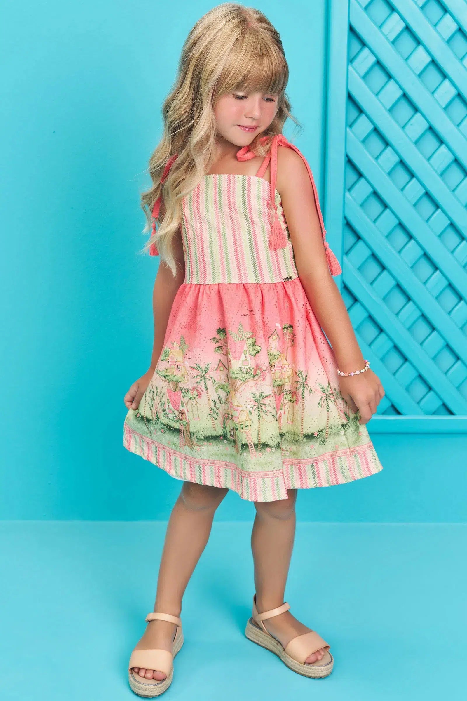 Vestido em Malha Laise 76859 Infanti