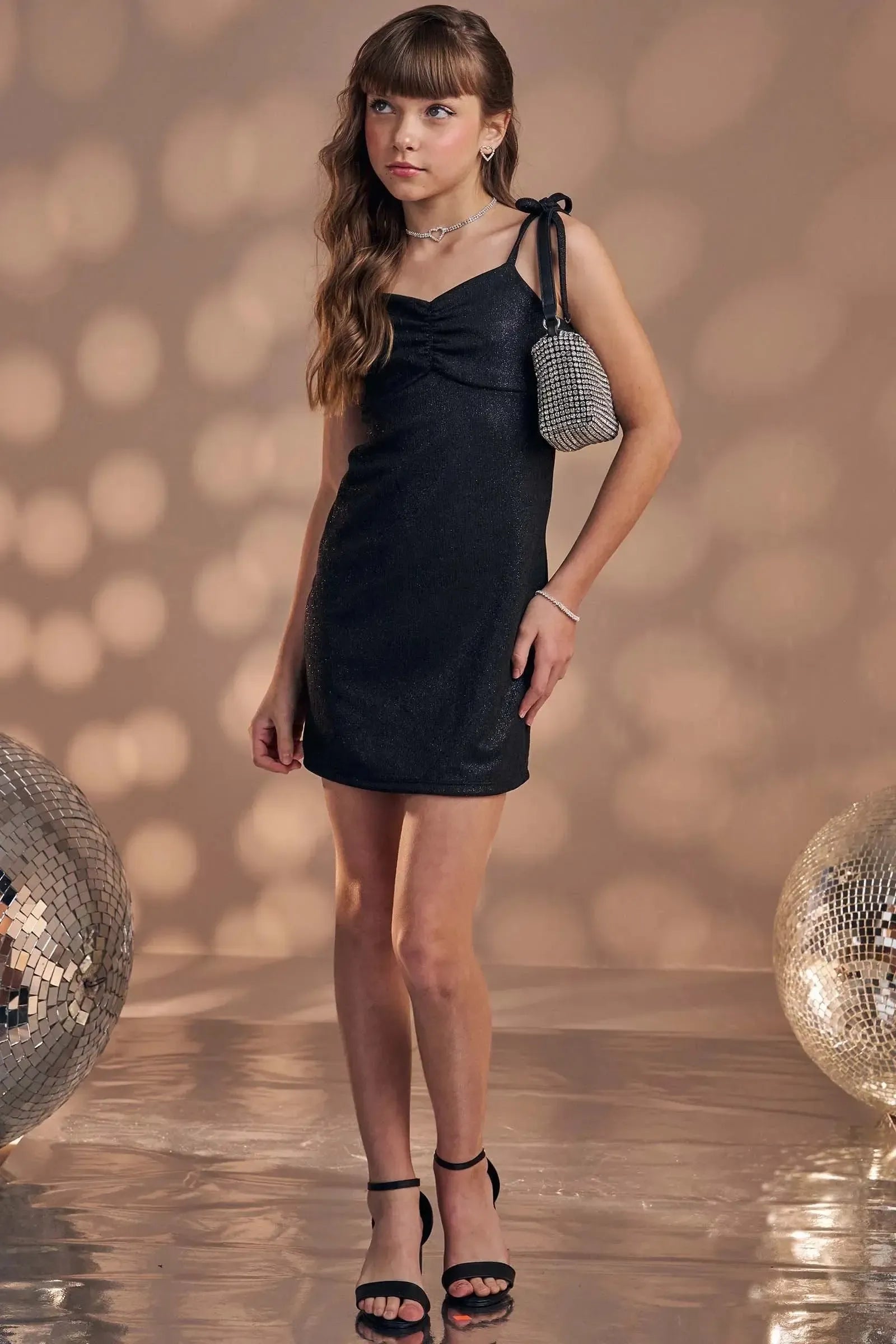 Vestido em Malha Night Shine 83208 Vic&Vicky Teen Menina