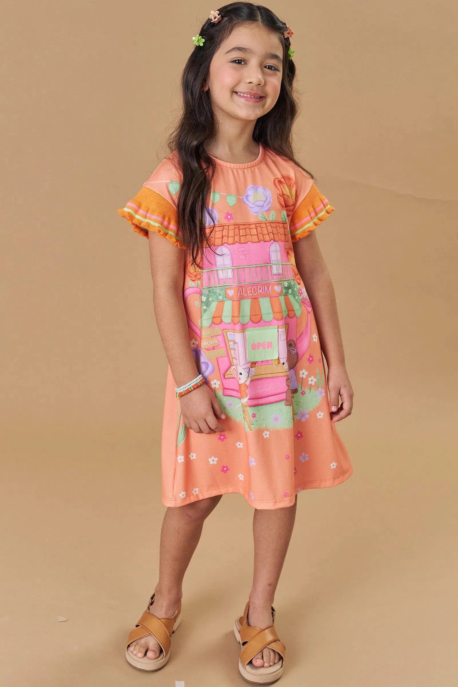 Vestido Infantil Menina em Malha Power 81787 Kukiê