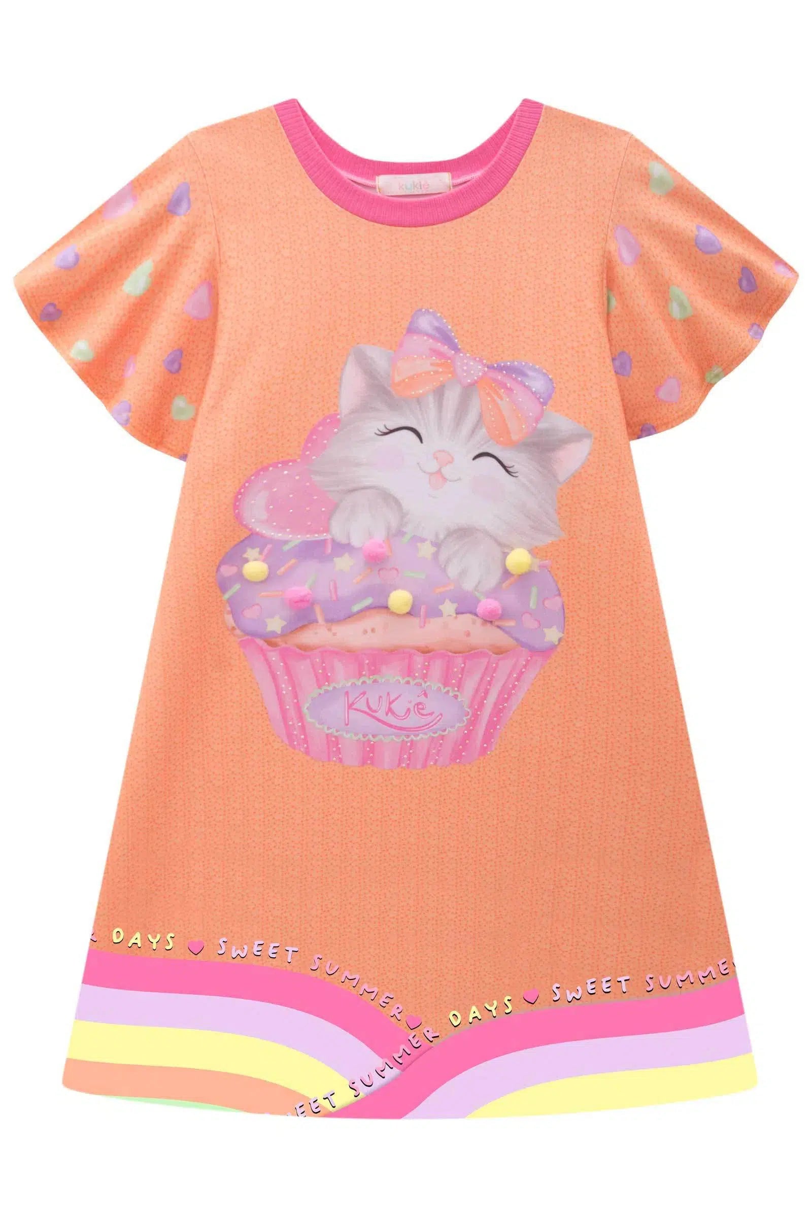 Vestido Infantil Menina em Malha Power 81587 Kukiê