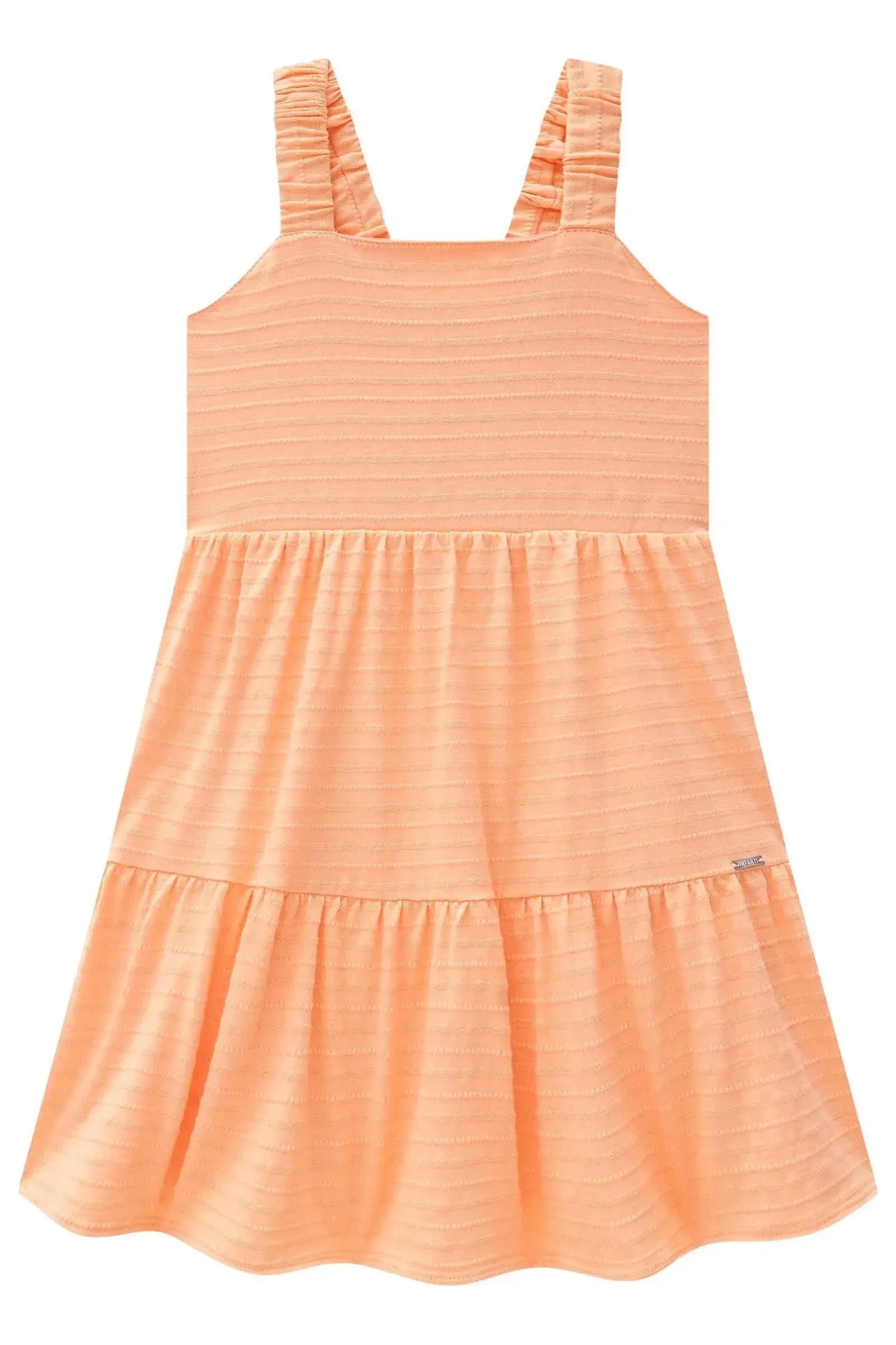 Vestido em Malha Textura 84881 Infanti Infantil Menina